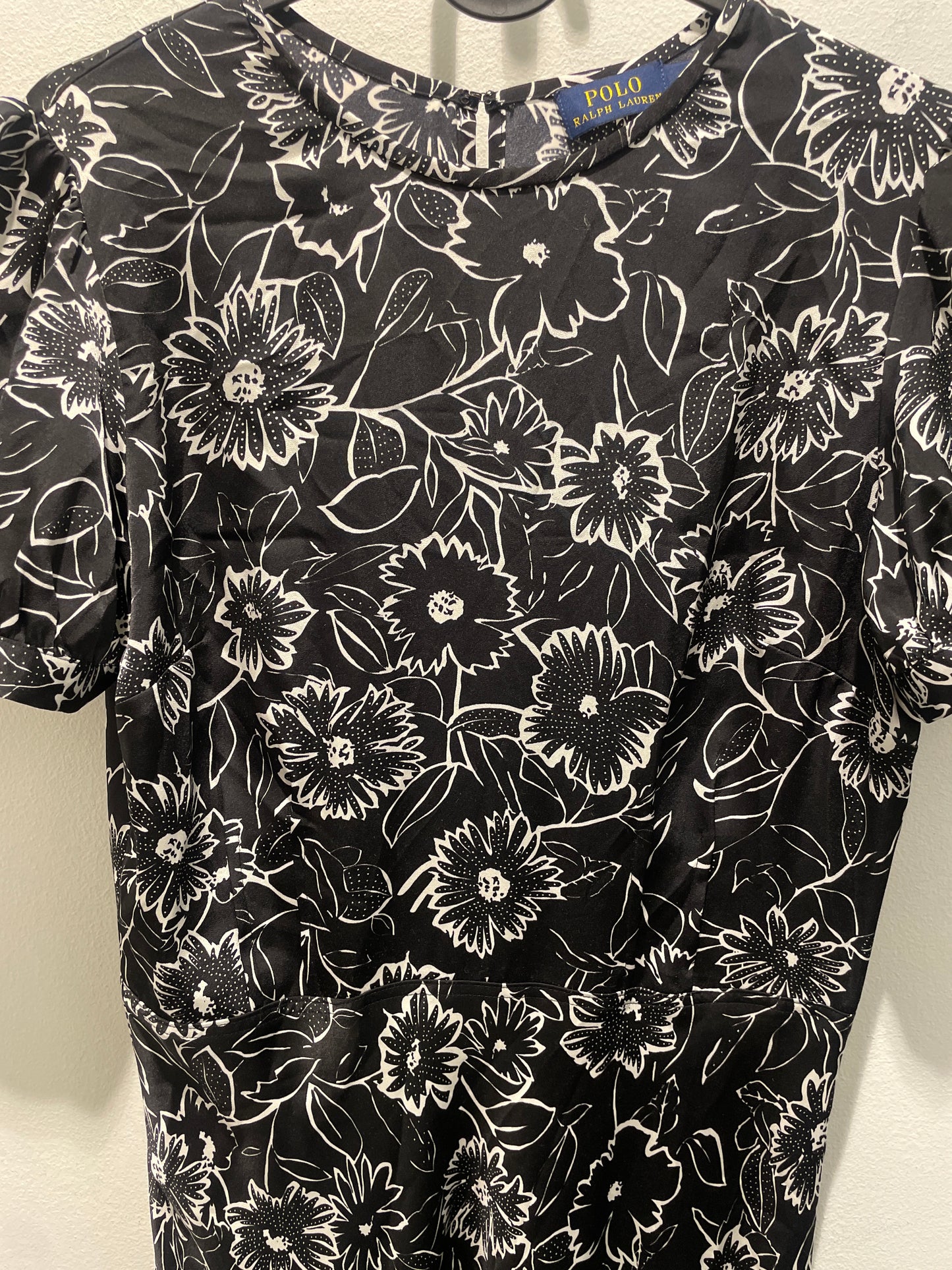 Lauren Ralph Lauren Silk-Feel Satin Floral Midi Dress – US 6 / EU 38