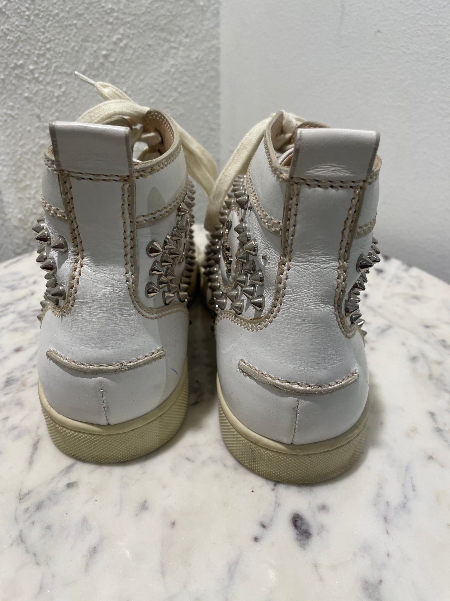 Christian Louboutin - Louis "Loubi in the Sky" High-Top Sneakers - 38