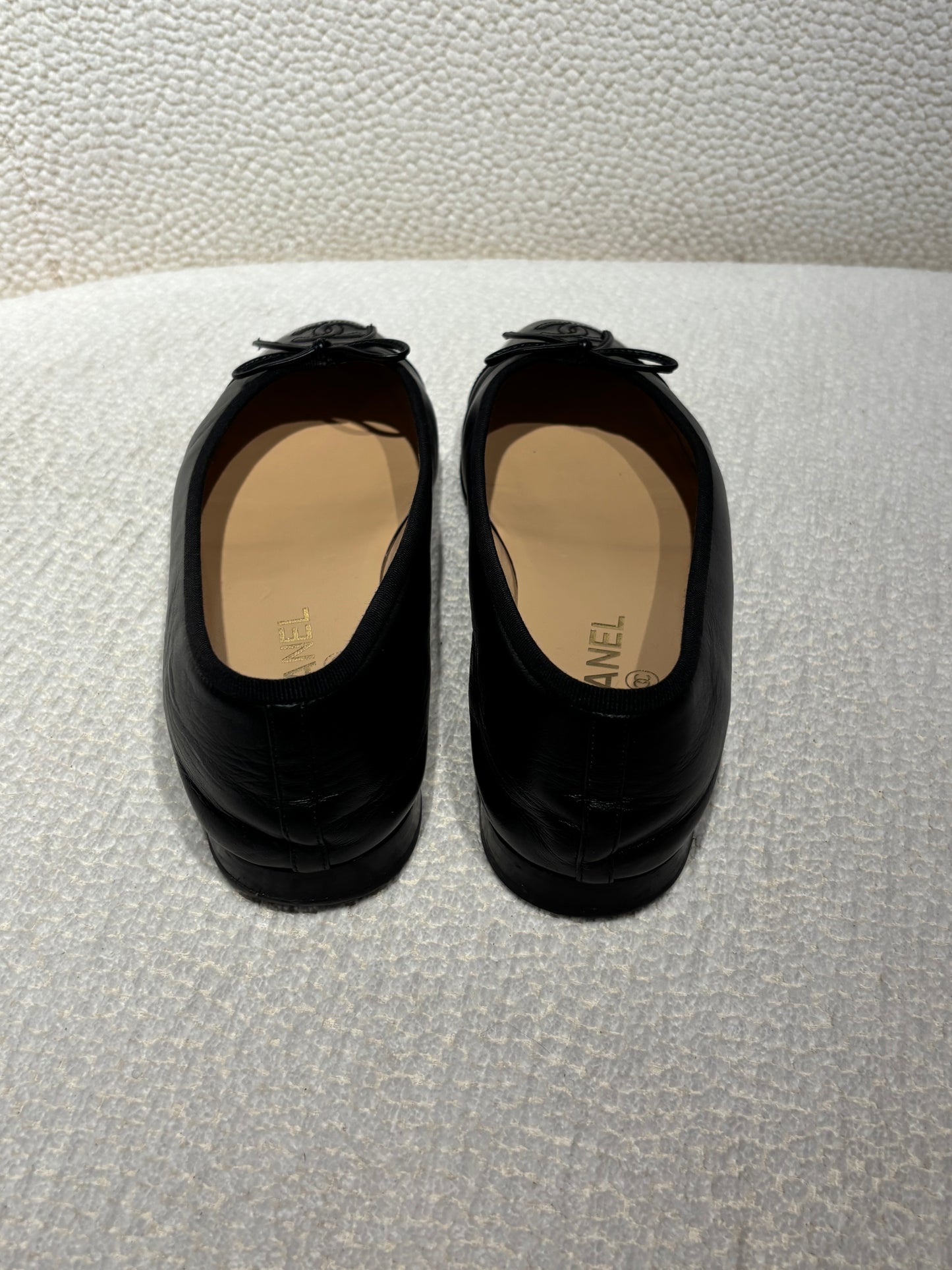 Chanel ballerinas - Black lambskin & patent leather - EU 39,5 - 2025 Collection