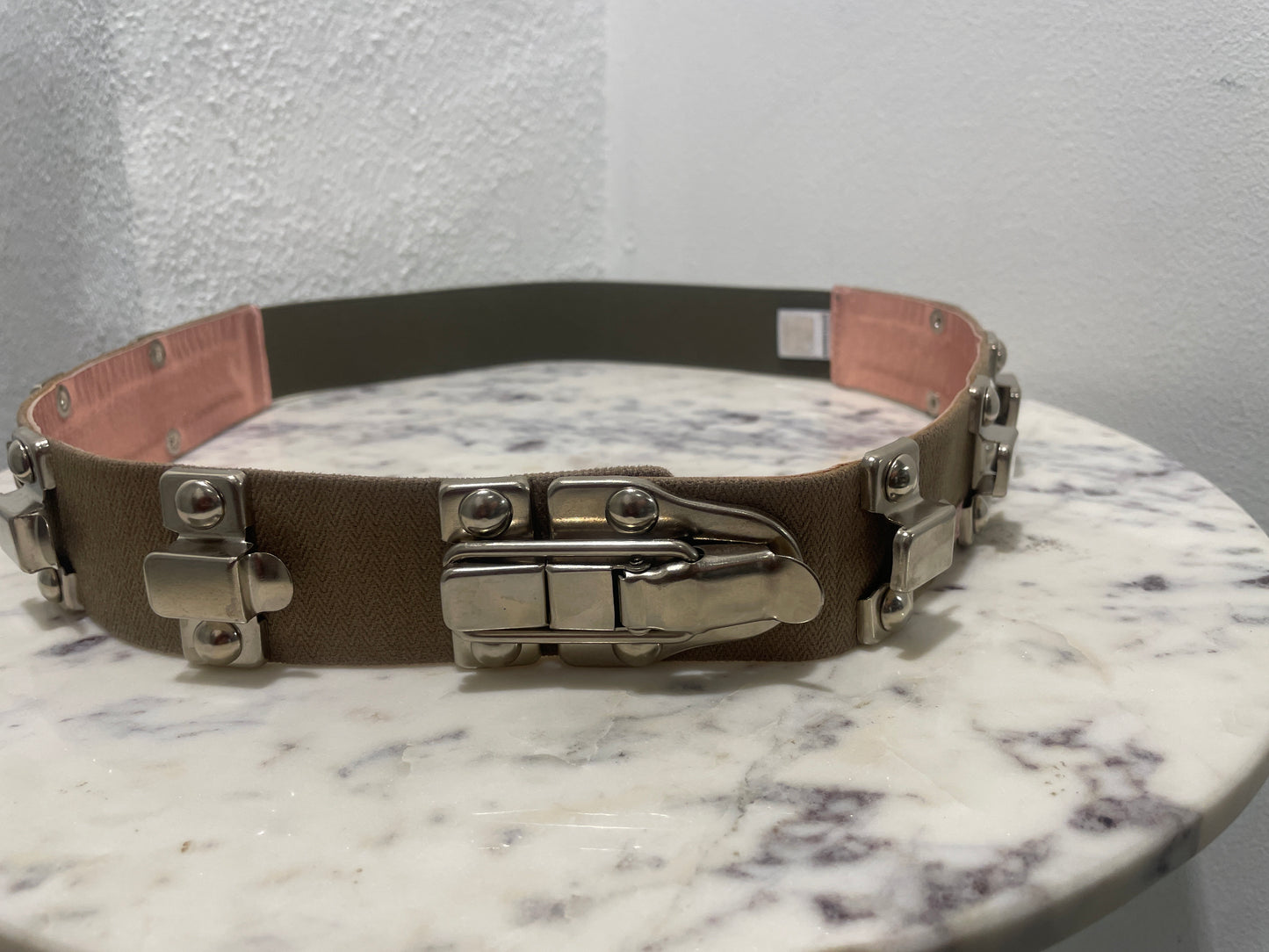 Dolce & Gabbana – Archive Y2K Studded Leather Stretch Belt (Early 2000s) - +90 cm