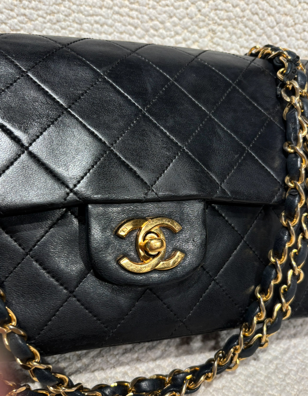 Vintage Chanel Classic Flap Bag - Medium - 24k Hardware