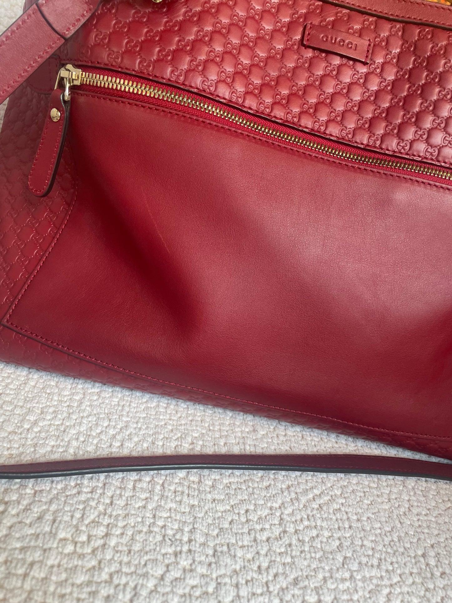 Gucci - Rød læder tote