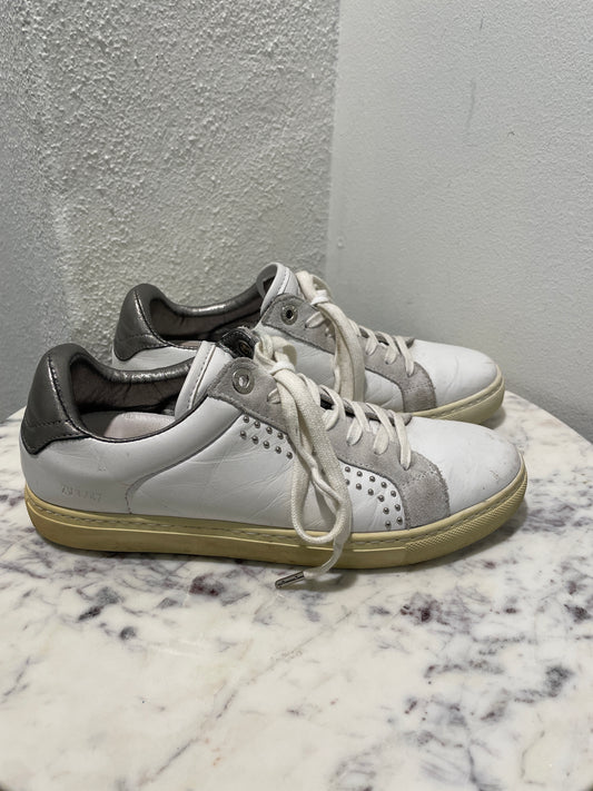 Zadig & Voltaire White Leather ZV1747 Sneakers - 38