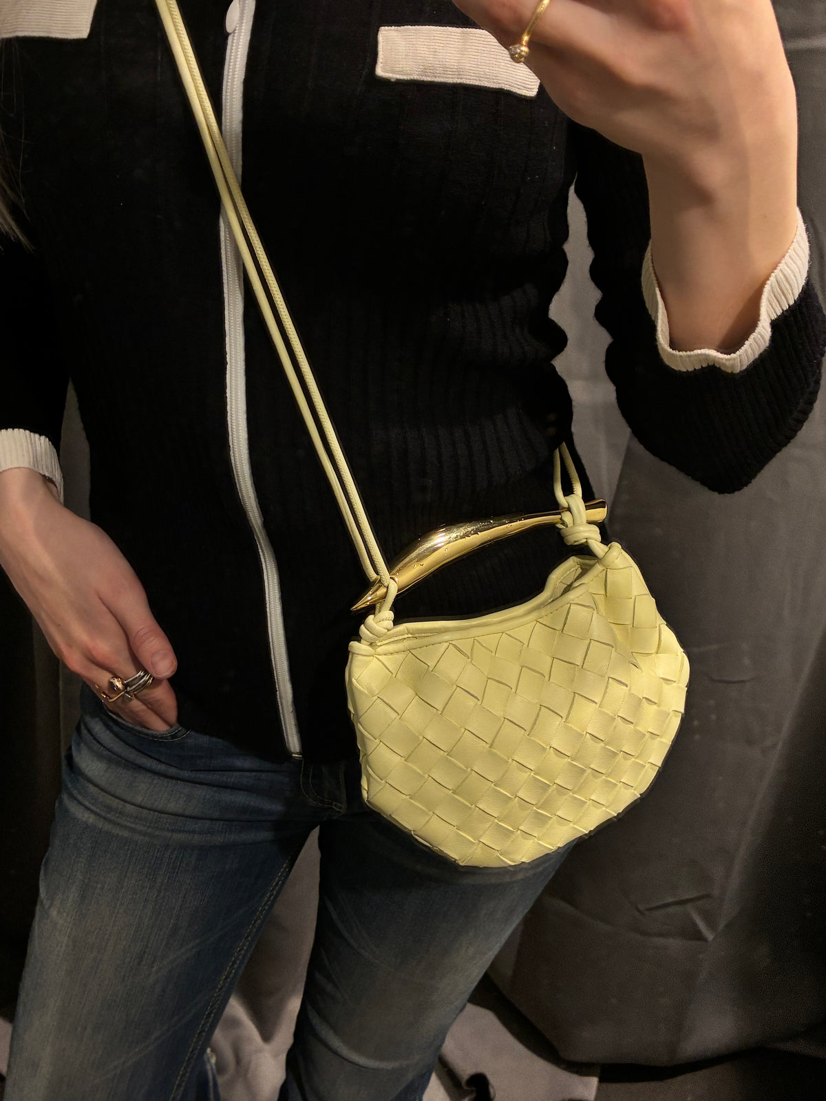 Bottega Veneta - Mini Sardine - Ice Cream Yellow - Medinas Wardrobe