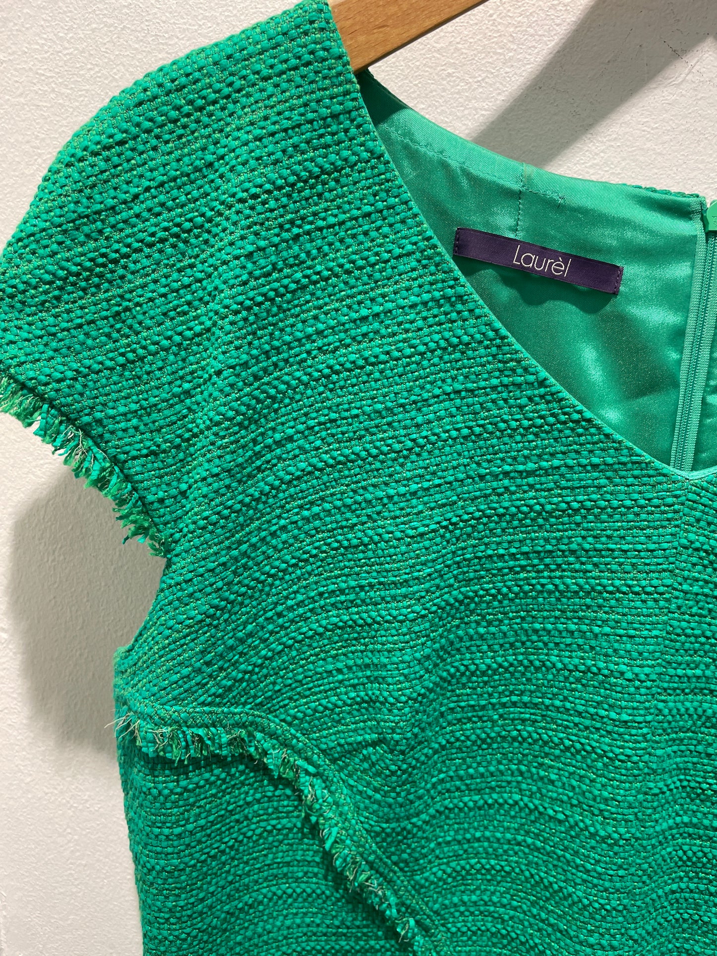 Laurèl Bouclé Dress – Jade Green - EU44