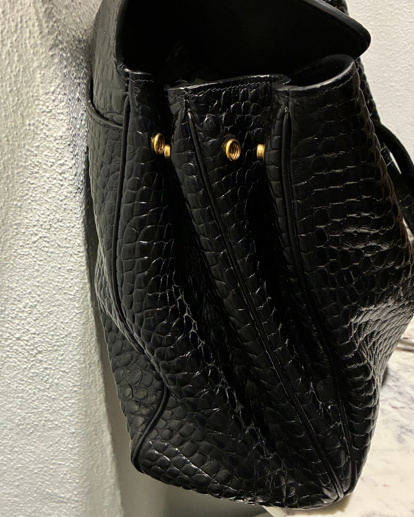 Balenciaga - Rodeo Croco Large Shoulderbag - Medinas Wardrobe