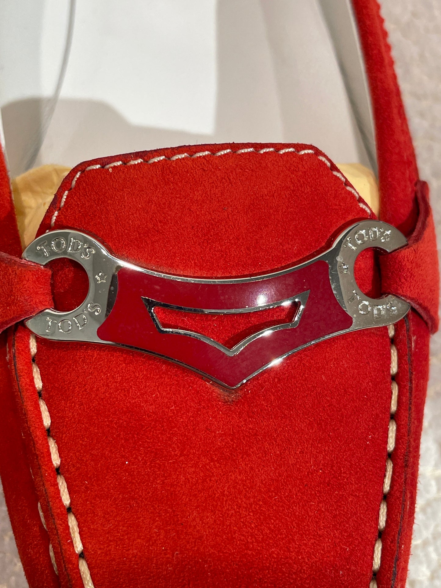 Tod's loafers  –  red suede - EU38