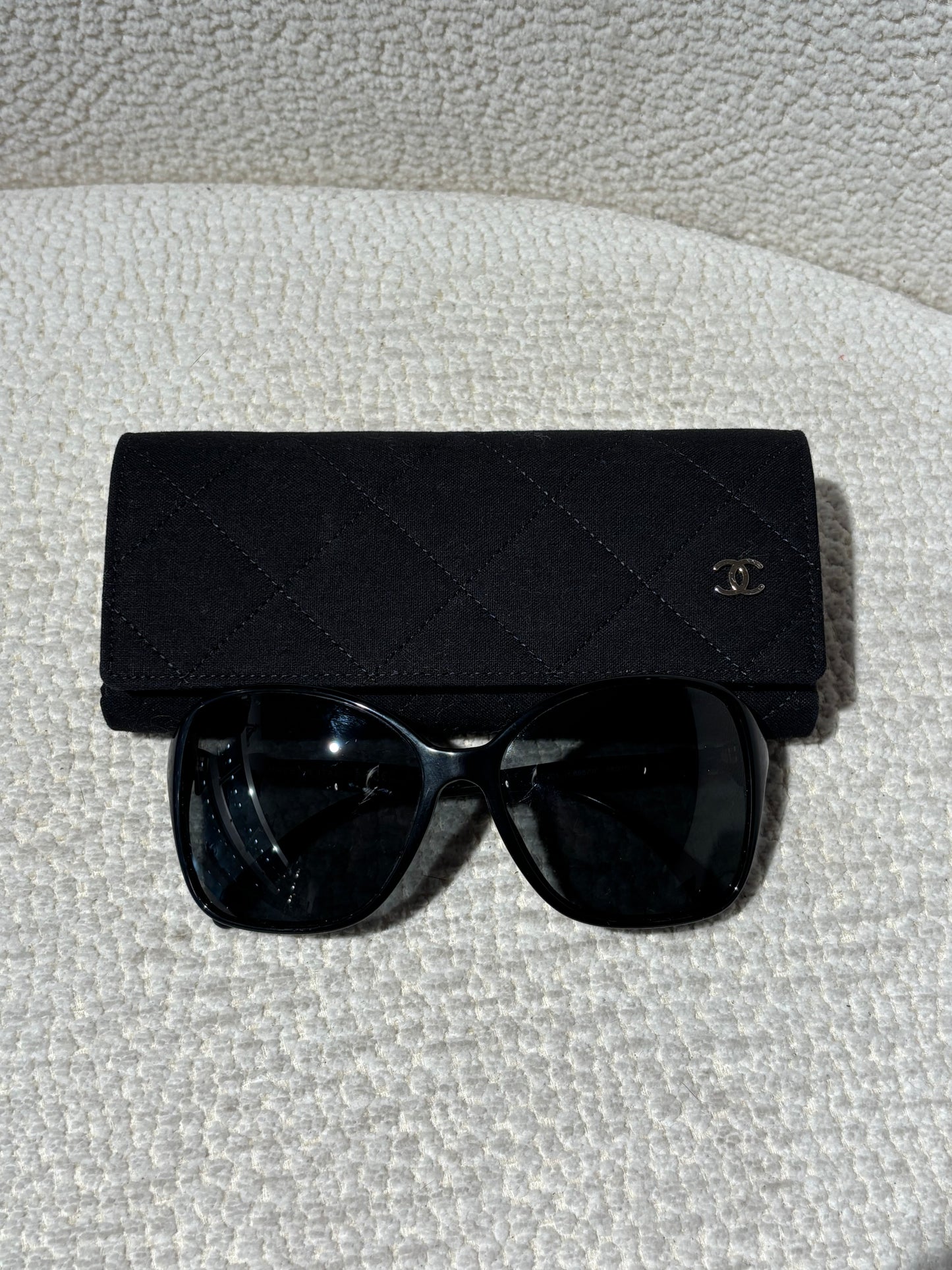 Chanel Sunglasses - Black with Bow