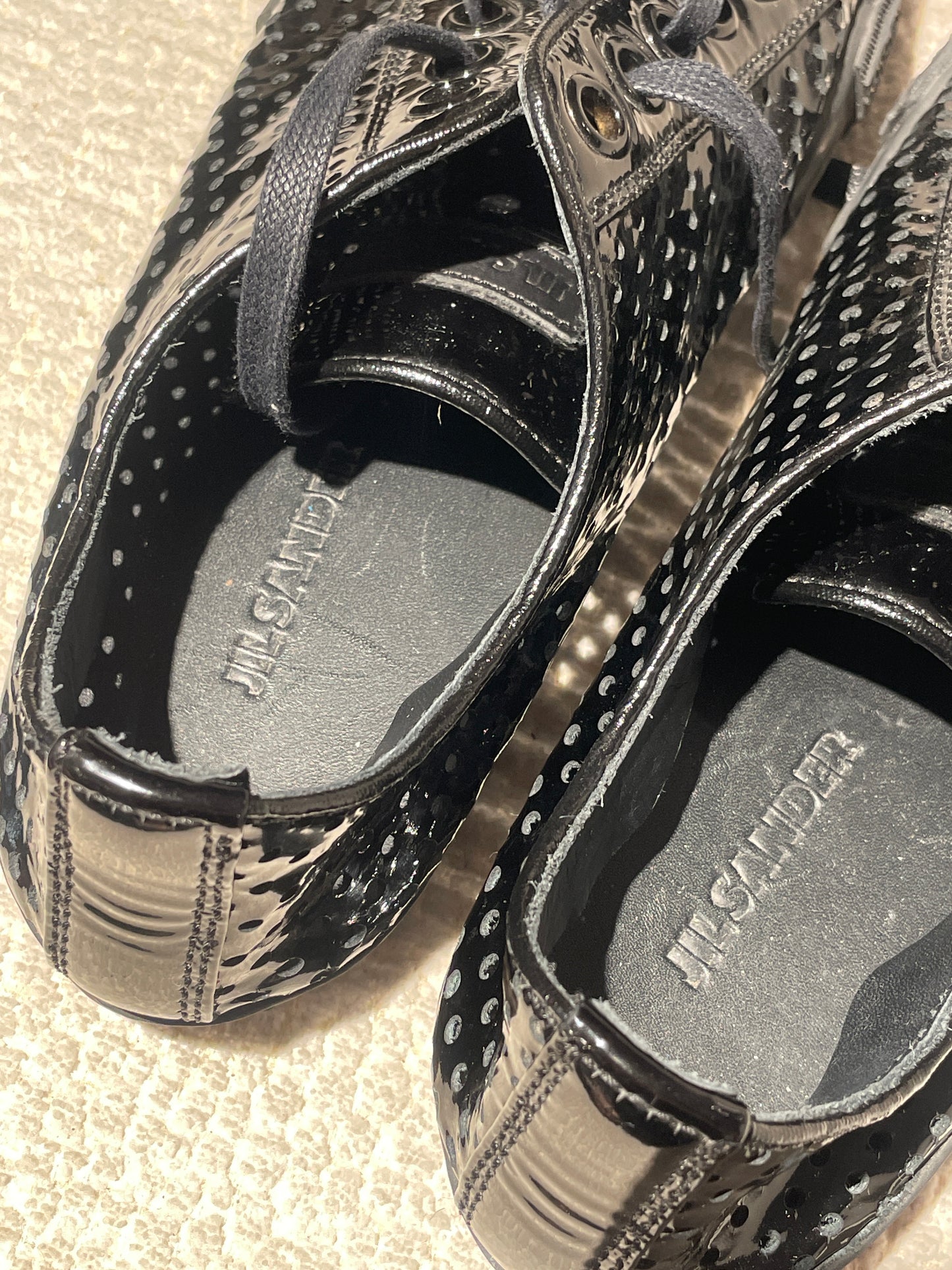 Jil Sanders Sneakers  – Black patent leather - 38