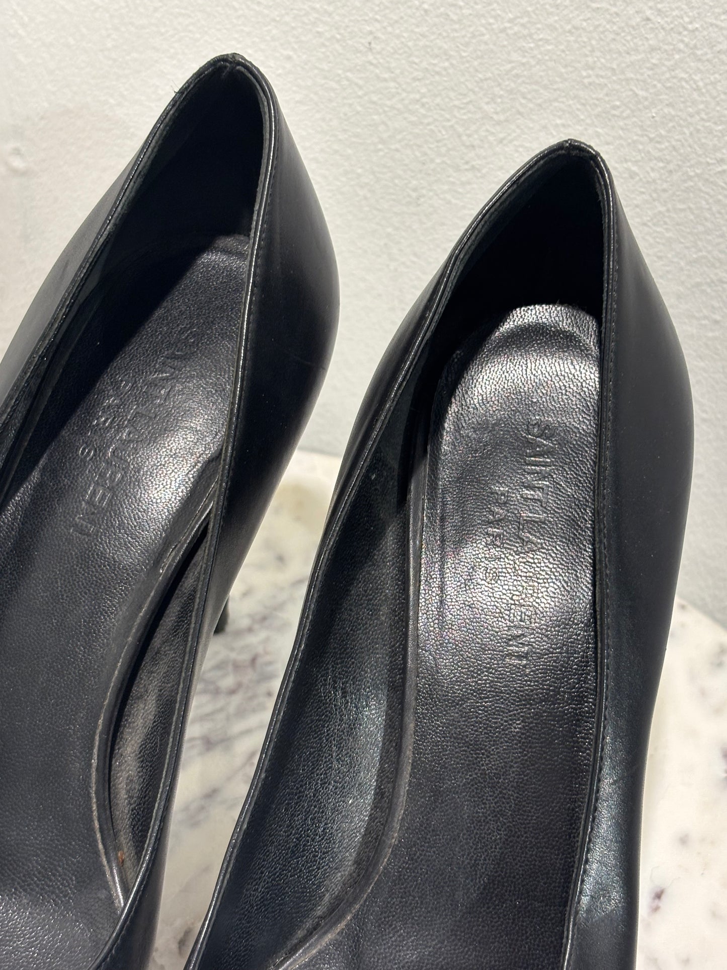 Saint Laurent - Janis platform pumps - 100 mm - 39  - Medinas Wardrobe
