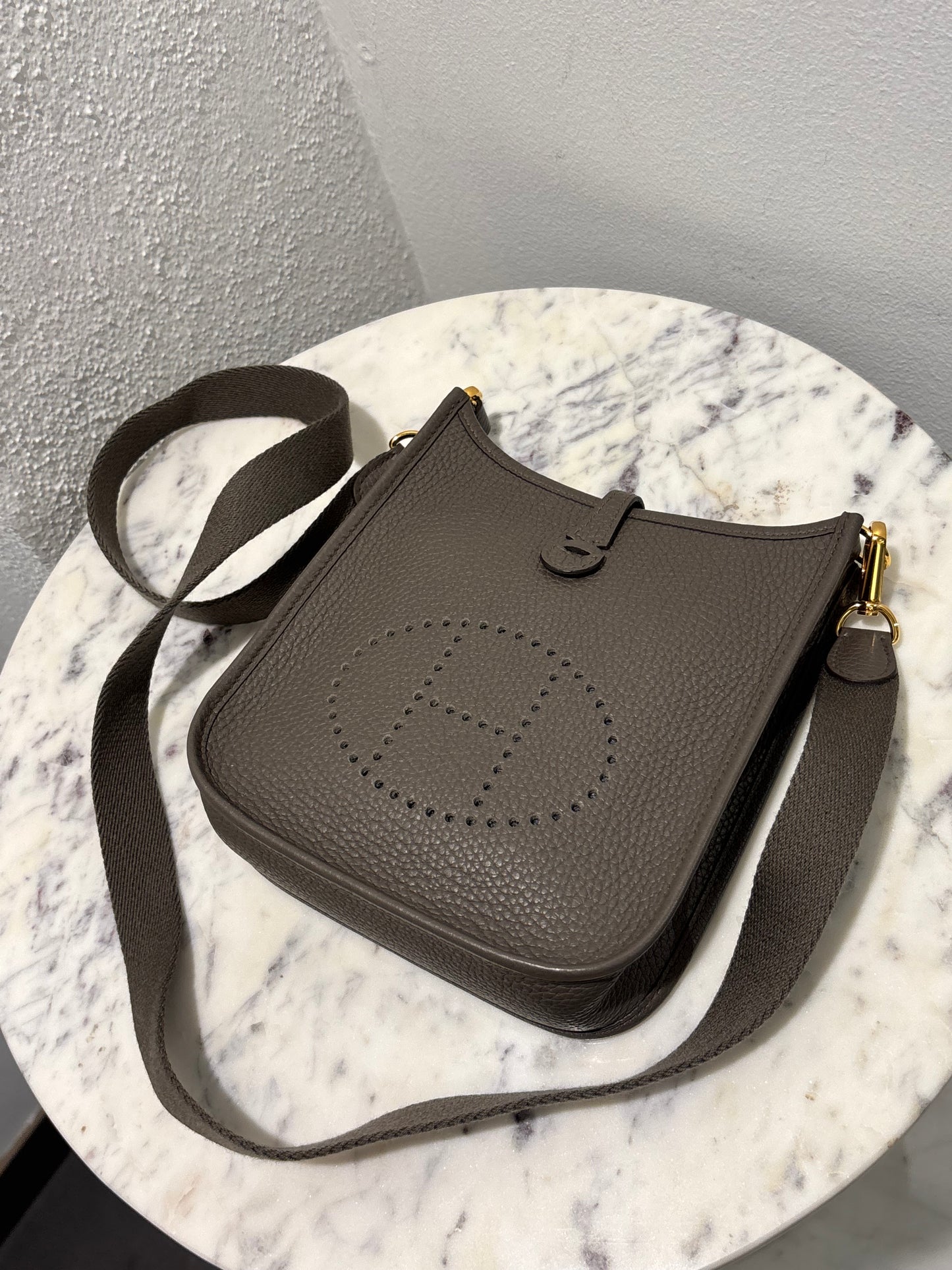 Hermés Evelyn Mini 16 - Etoupe - Brand New Full Set