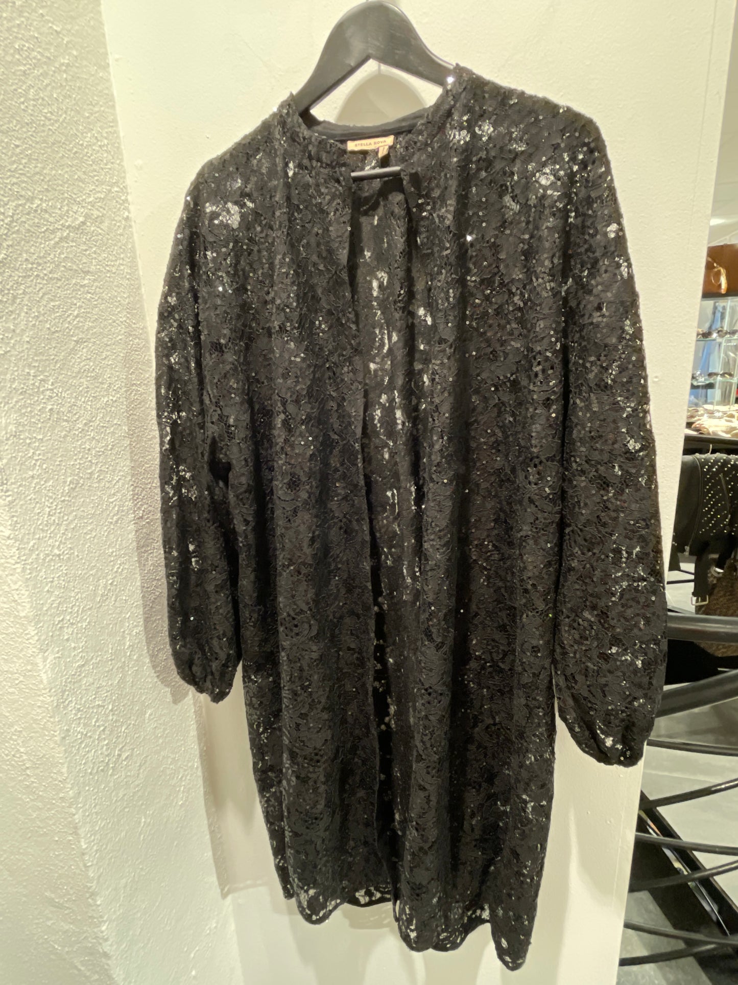 Stella Nova - Lace dress / rope w. sequins - Black - Medinas Wardrobe