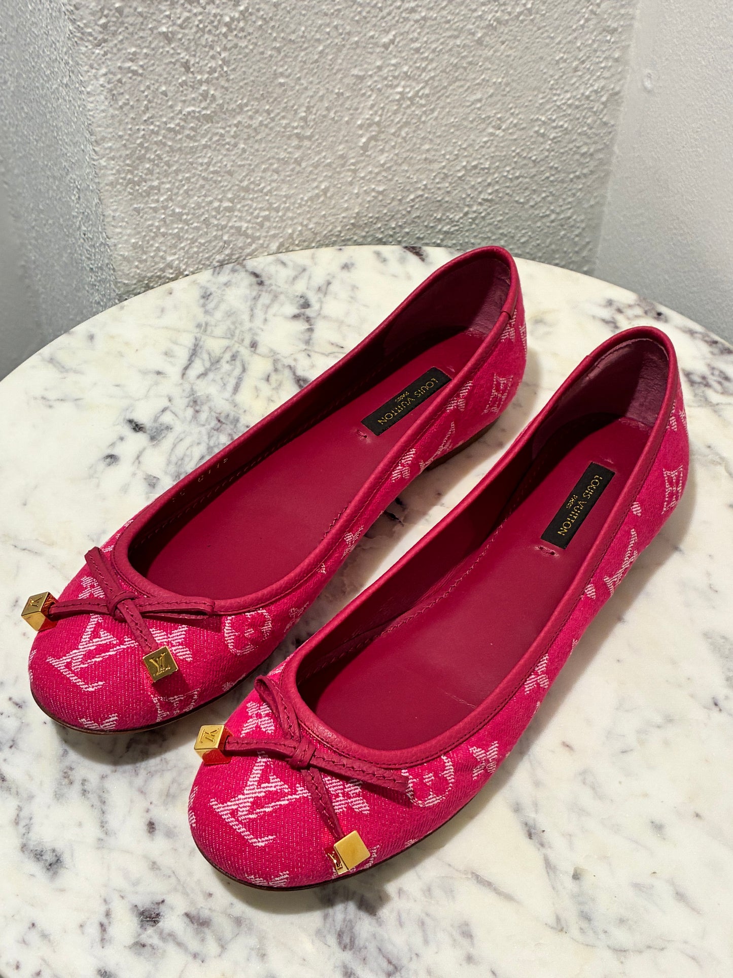 Louis Vuitton Ballerinas - Rare Monogram Denim in Pink - EU 38 (37,5-38)