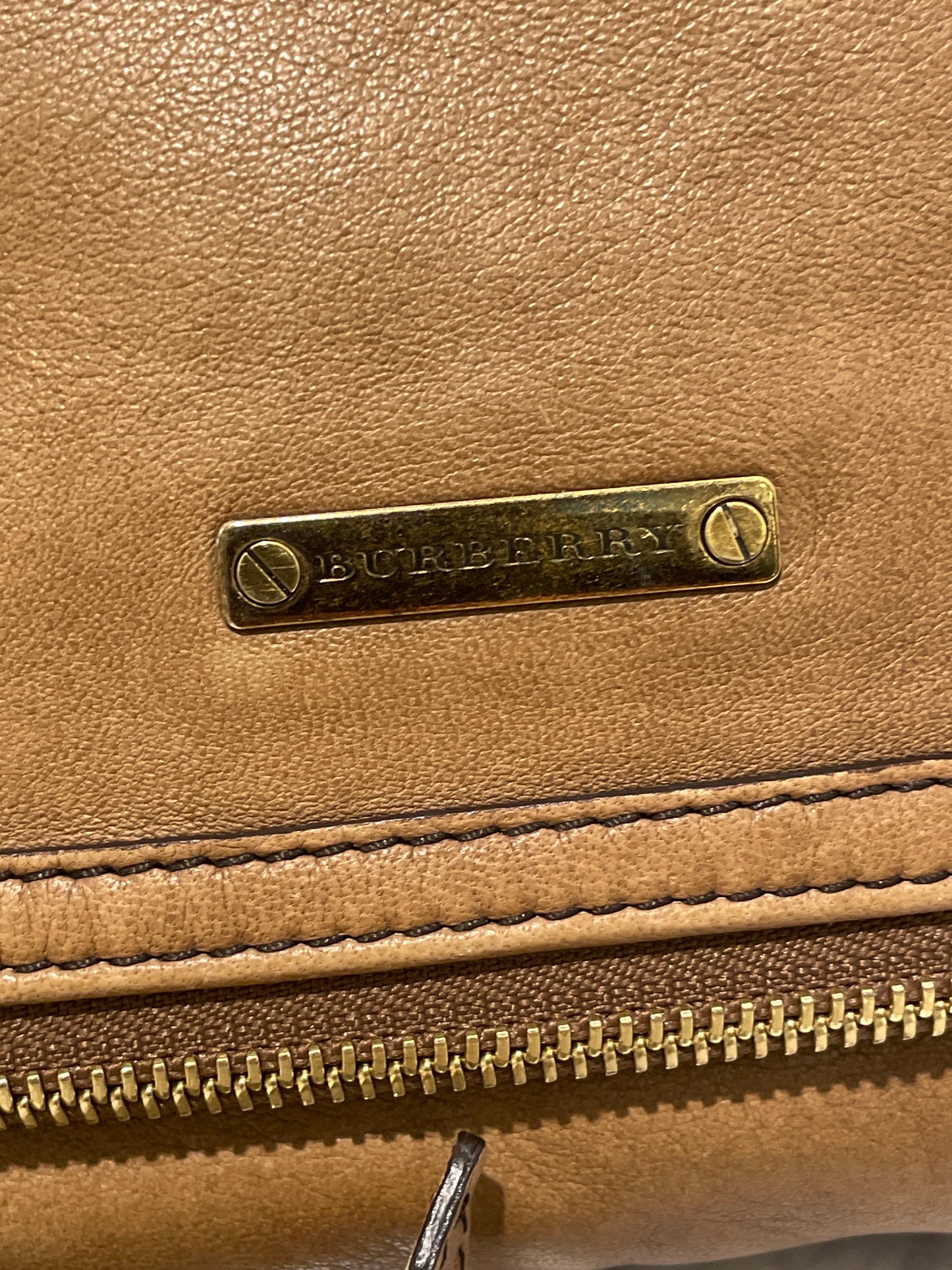 Burberry Leather Foldover Wristlet Pouch