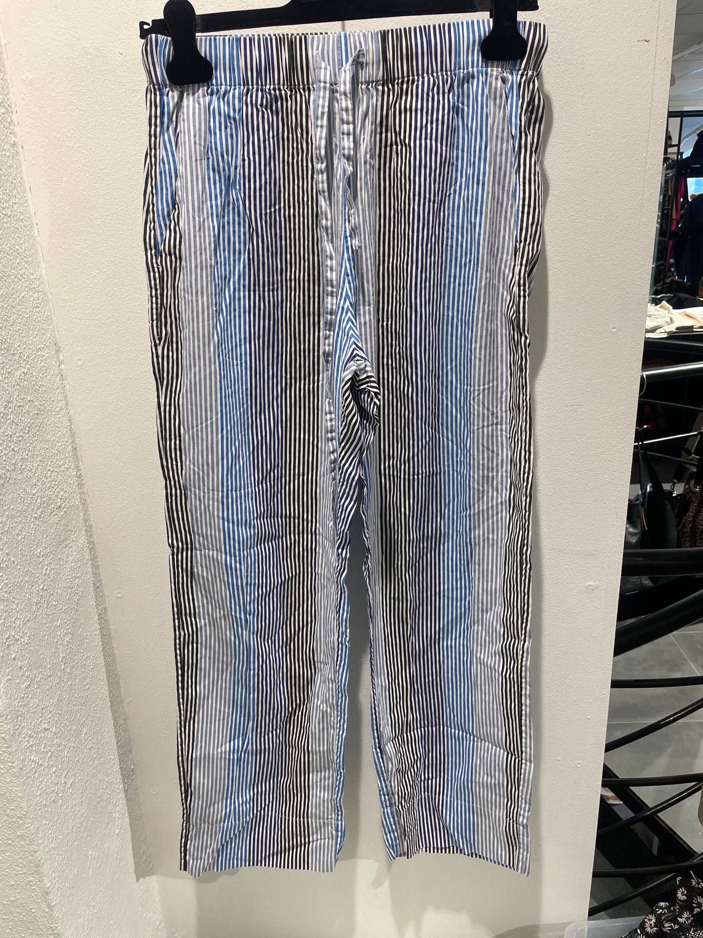 Munthe - Pants - Blue stripes - EU34 - Medinas Wardrobe
