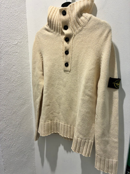 Stone Island - Wool Knit with High Neck - S & M