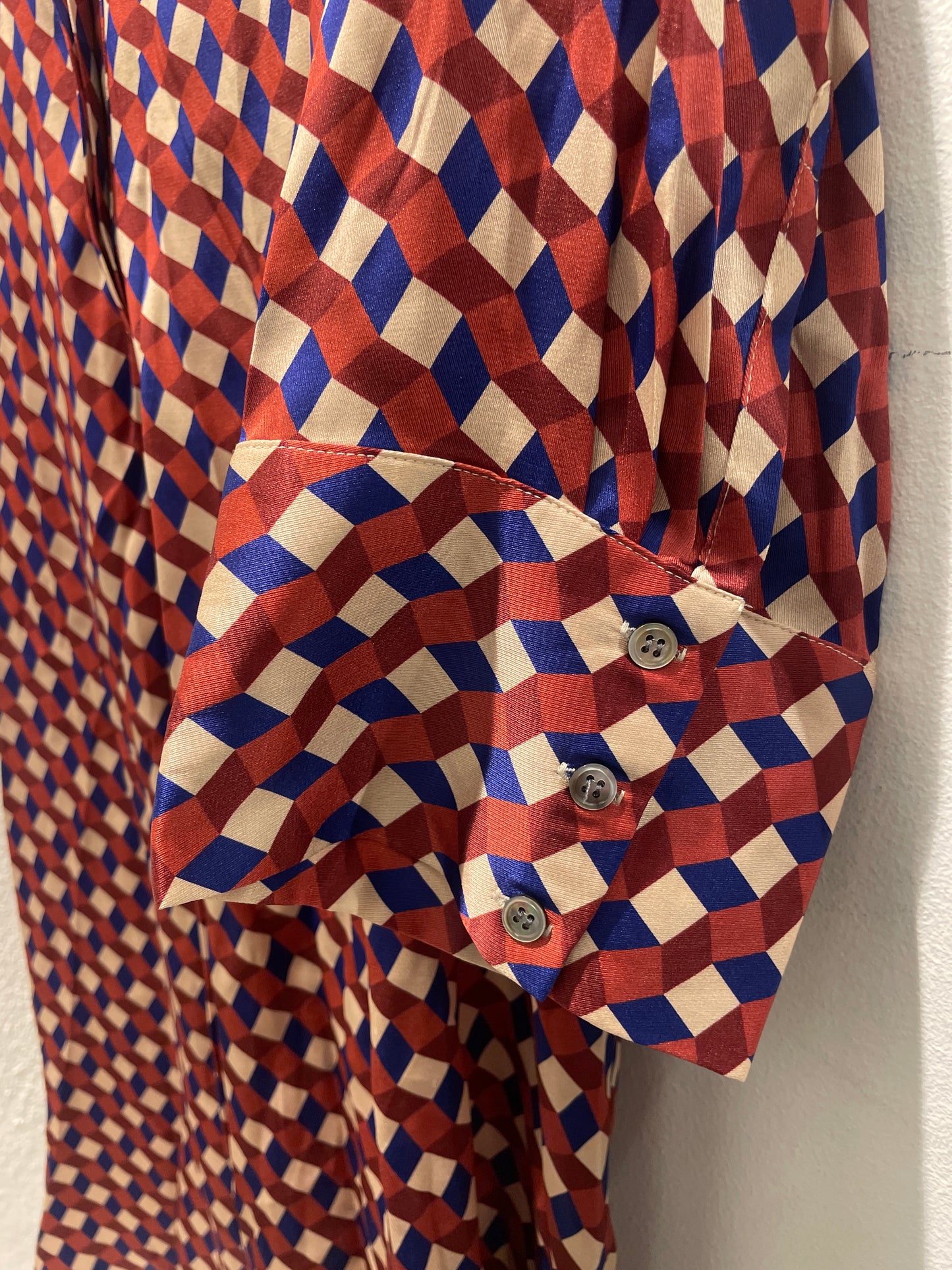 Dea Kudibal — Kamille Silk Dress in Geometric Print - Size EU S