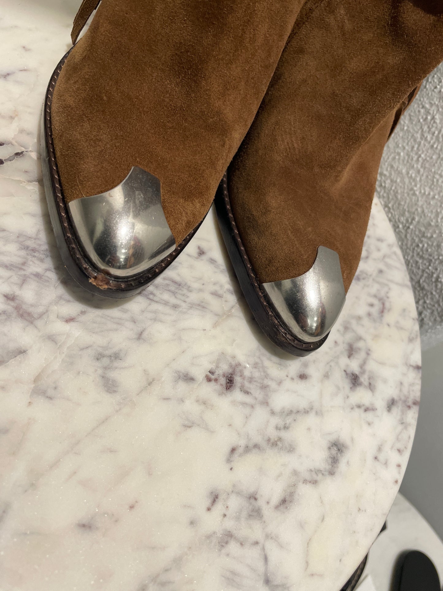 ASH Fringe Suede Boots - 38