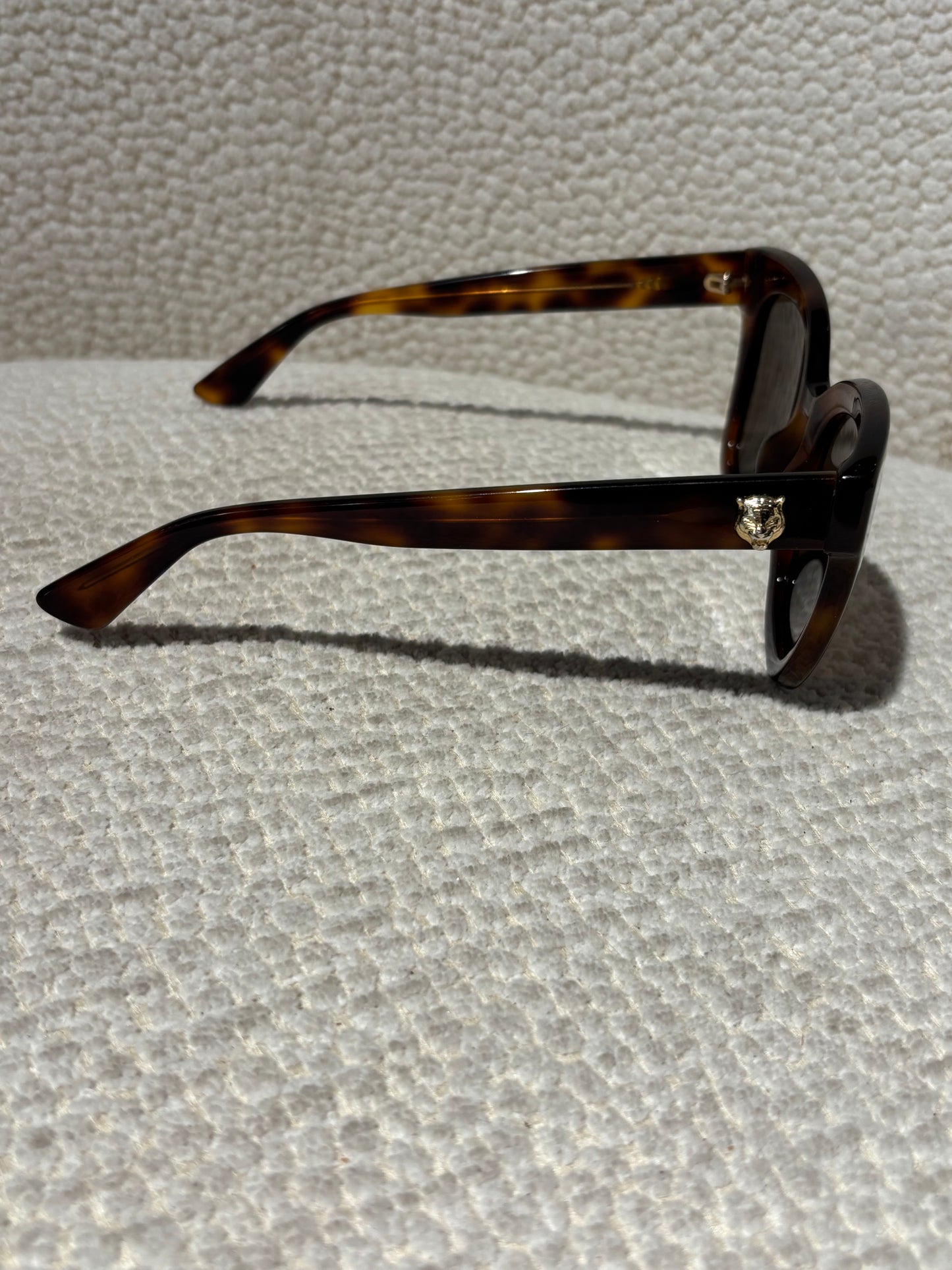 Gucci Sunglasses - Brown with Gold Logo