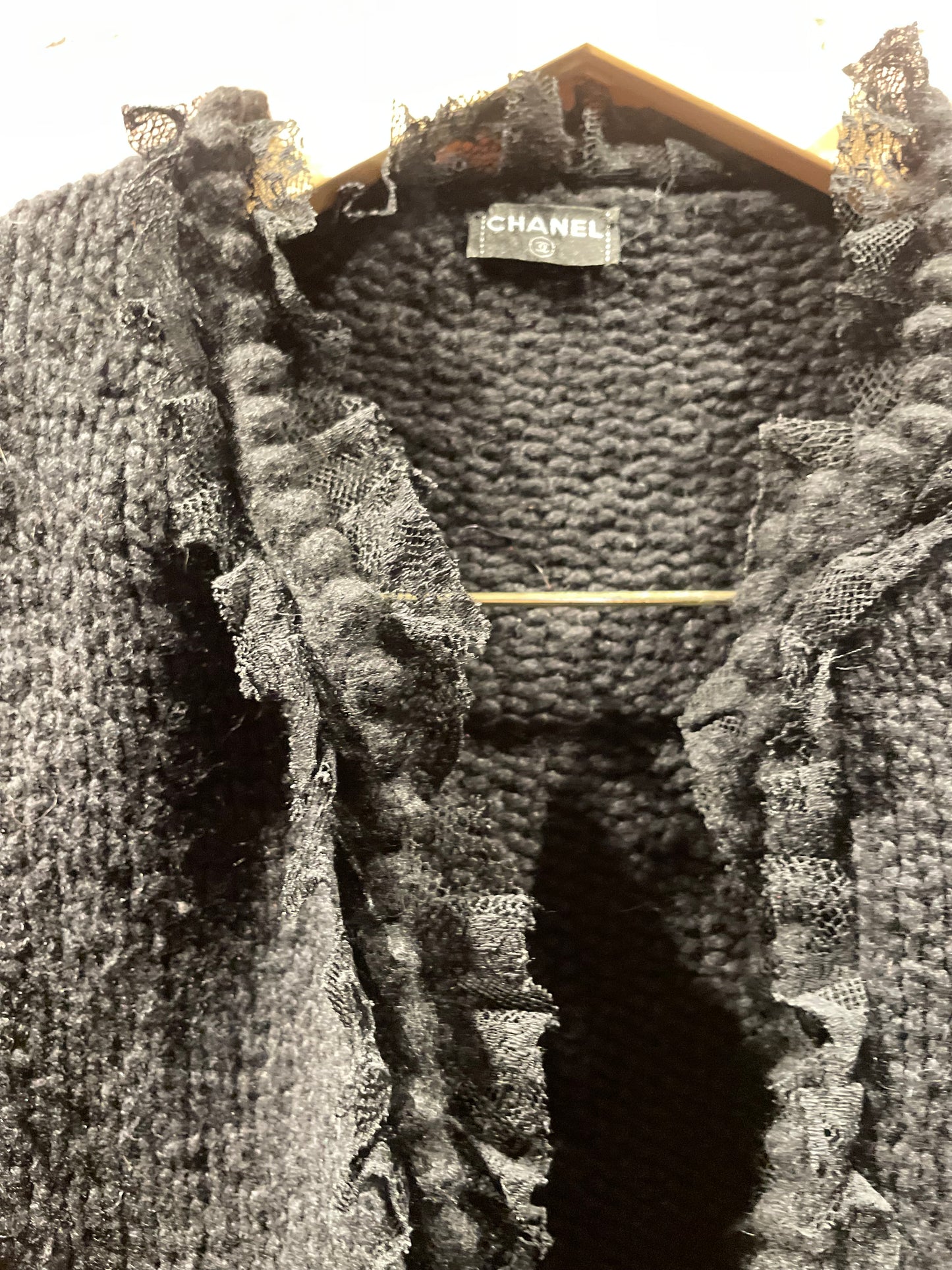 Chanel Cashmere Jakke - sort