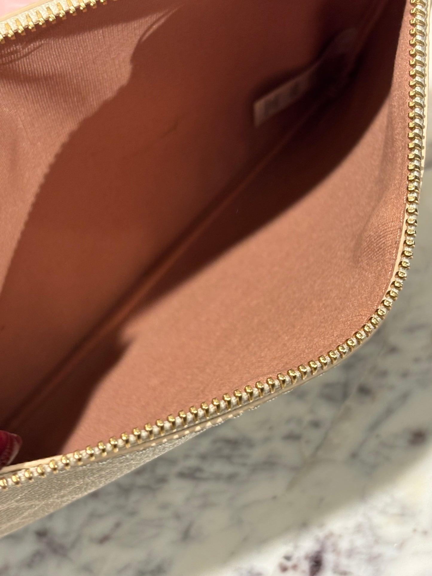 Malene Birger - Shoulder Bag  - Beige Monogram - Medinas Wardrobe
