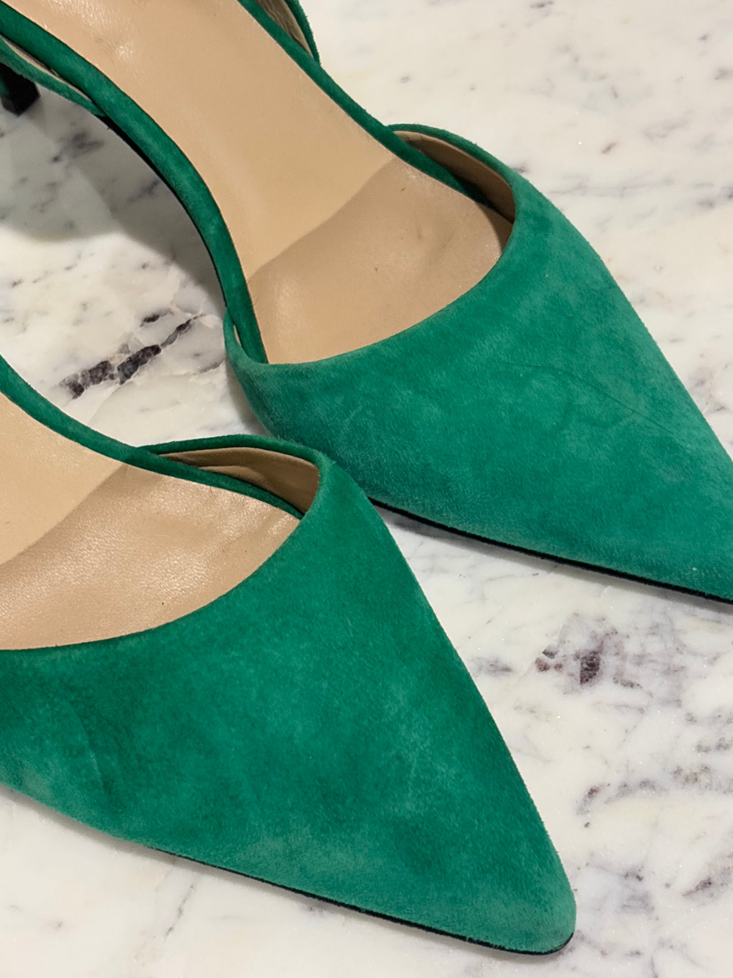 Malene Birger - Heels - Green Suede - 40 - Medinas Wardrobe