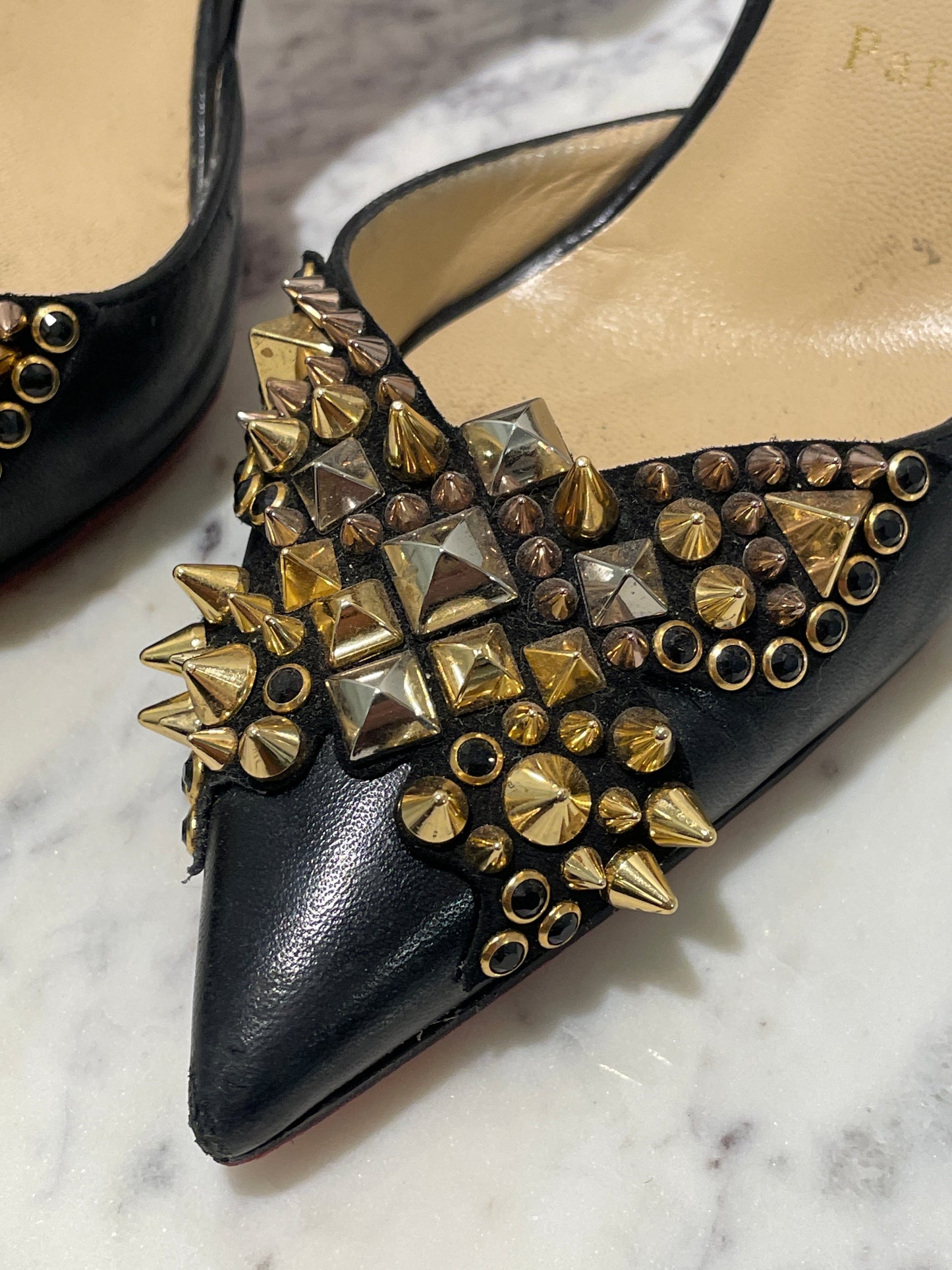 Christian Louboutin Farfaclou Half d’Orsay Pumps - 38,5