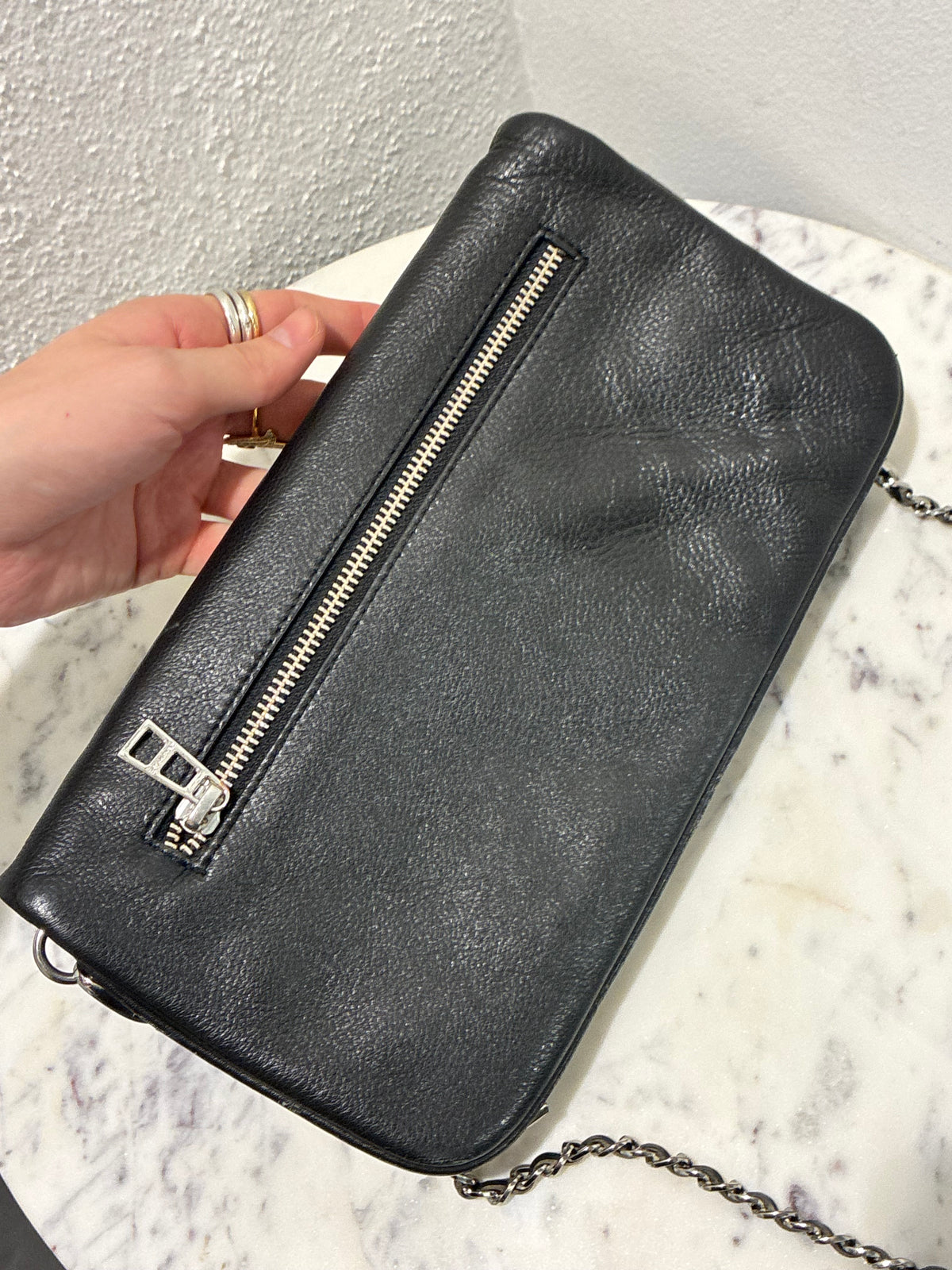 Zadig & Voltaire Bag - Black Leather & Silver Hardware