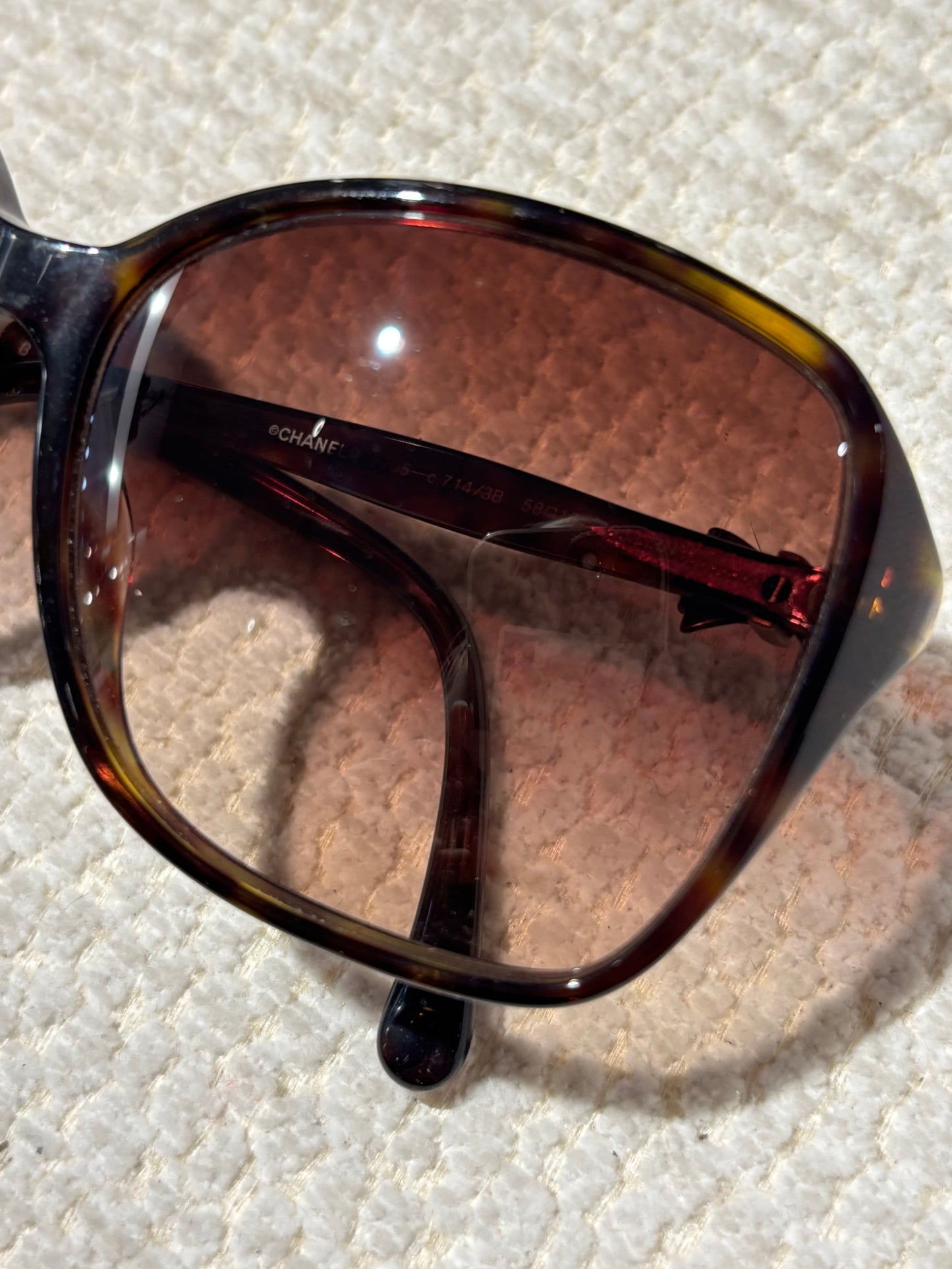 Chanel Sunglasses - Brown with Bow