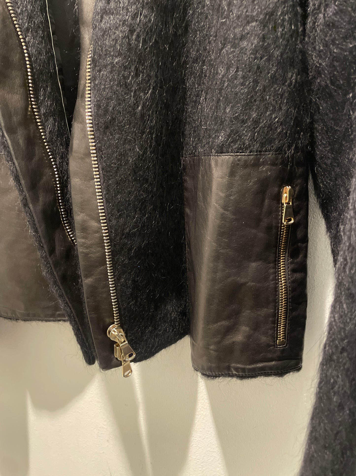 Mauro Grifoni — Premium Alpaca-Mohair Jacket with Lambskin Leather - Size IT 44 / EU40