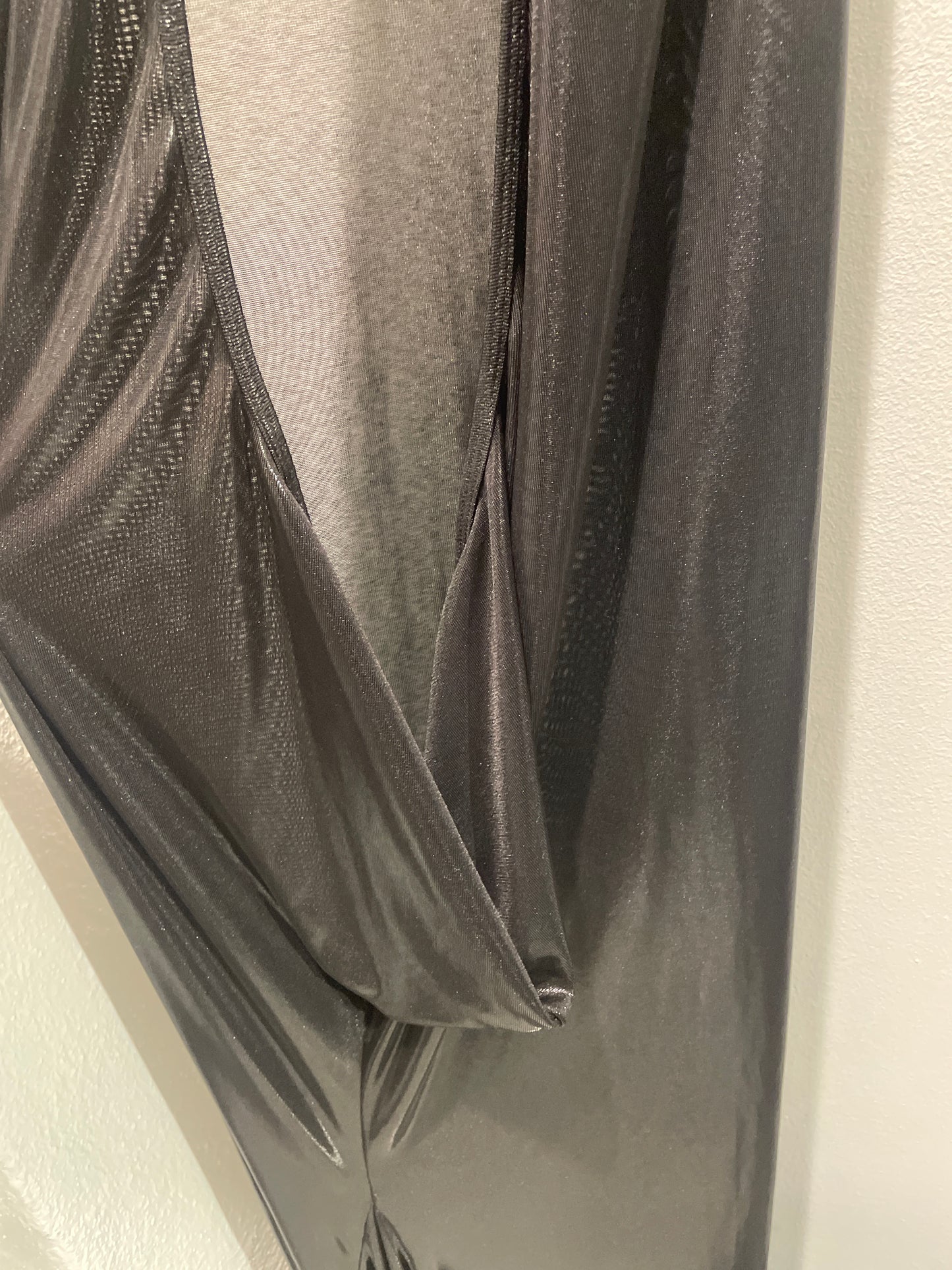 Haider Ackermann - Long black dress - deep open back - extra wide at bottom - XS/S - Medinas Wardrobe