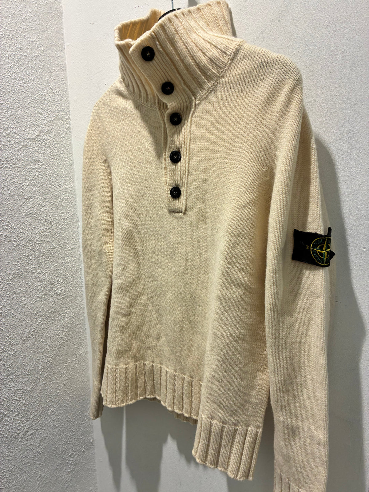 Stone Island - Wool Knit with High Neck - S & M