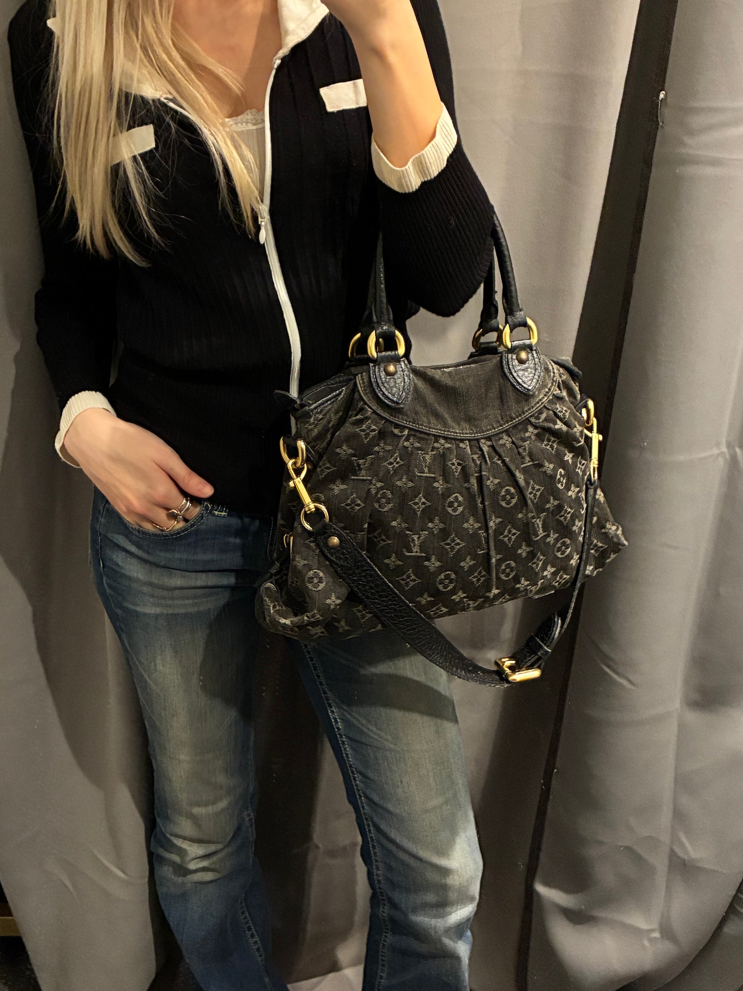 Louis Vuitton - Vintage Denim Neo Cabby Bag