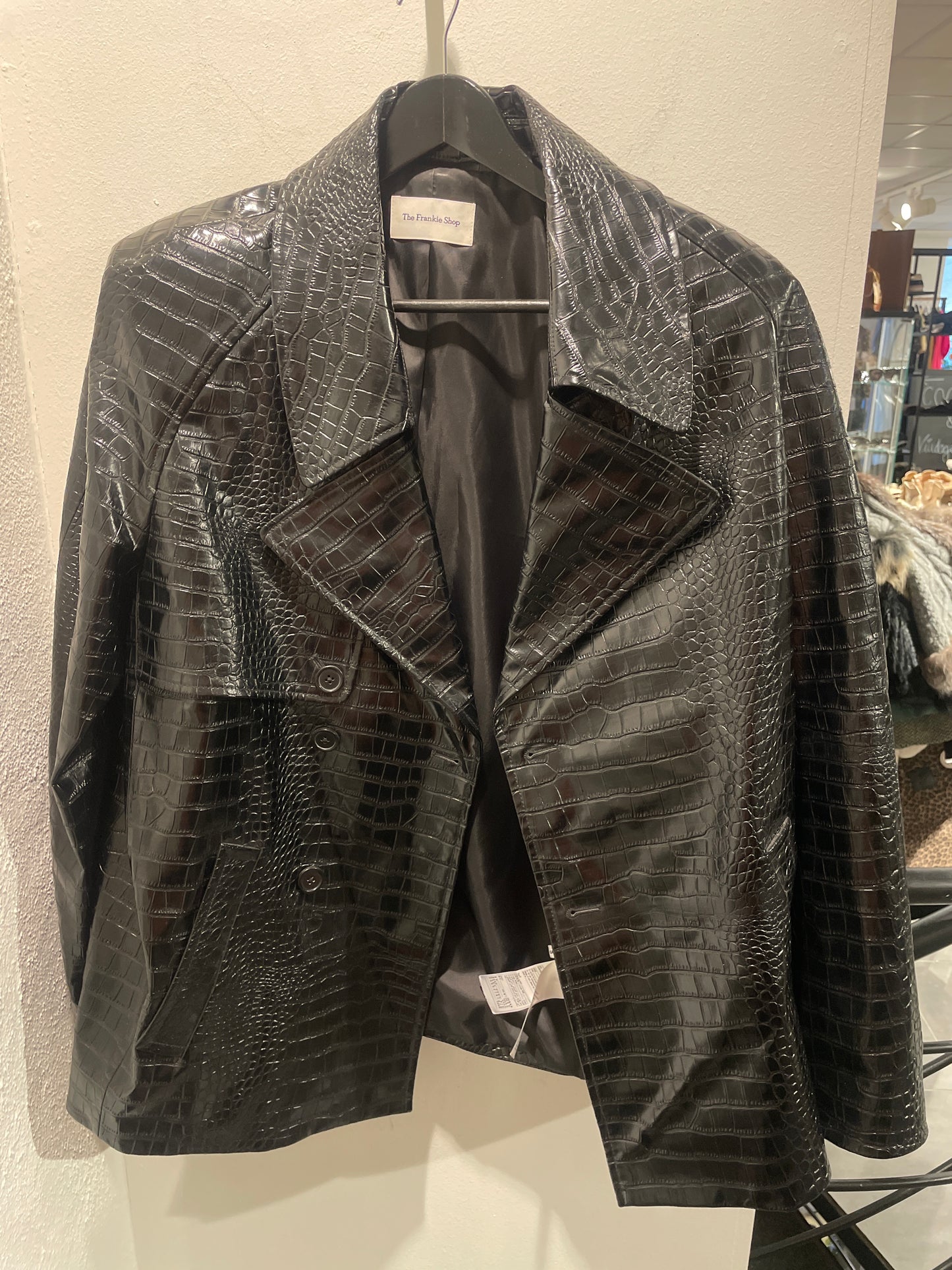 The Frankie Shop - Oversized Croco Blazer - Medinas Wardrobe - S