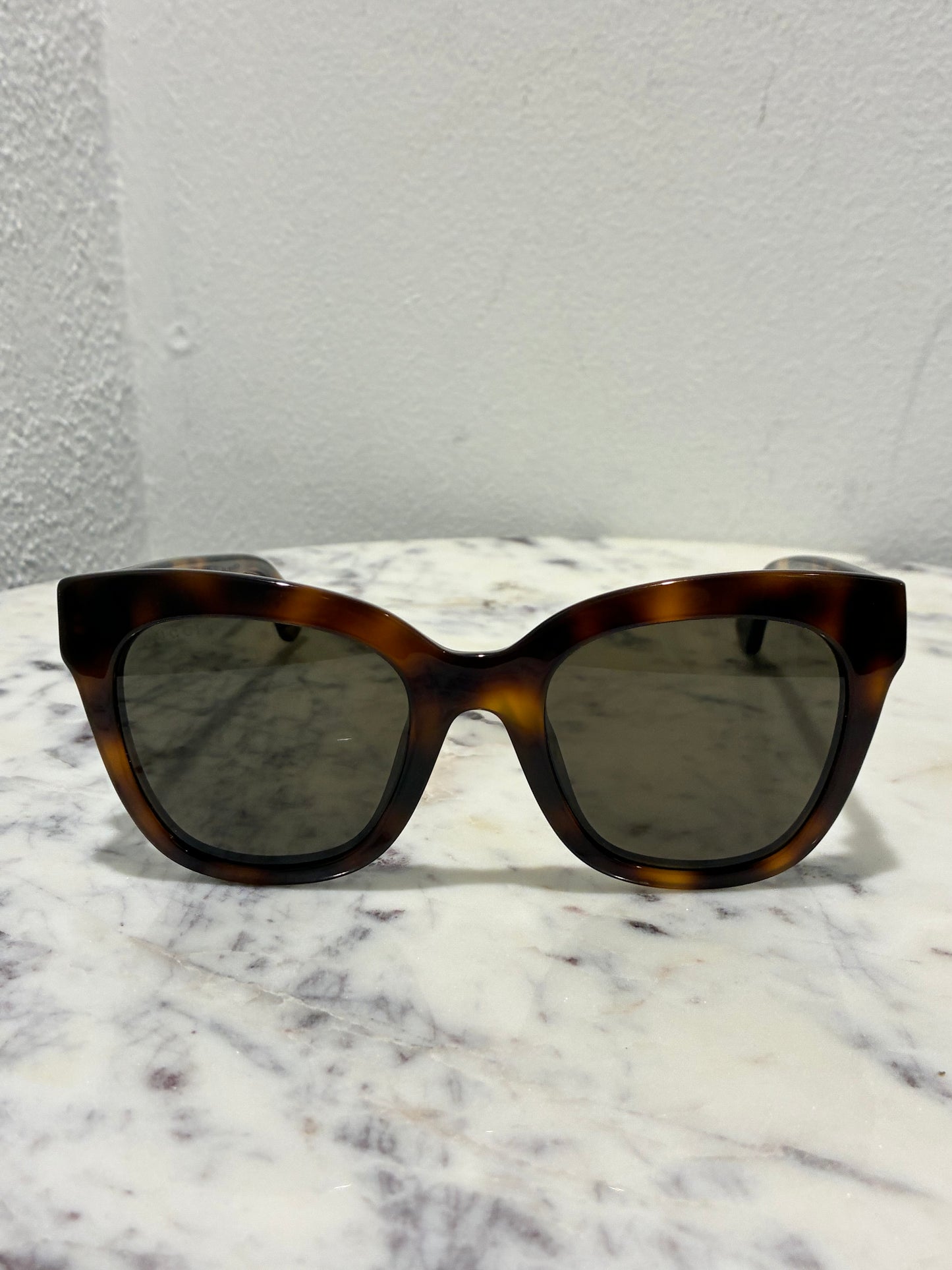 Gucci Sunglasses - Brown with Gold Logo
