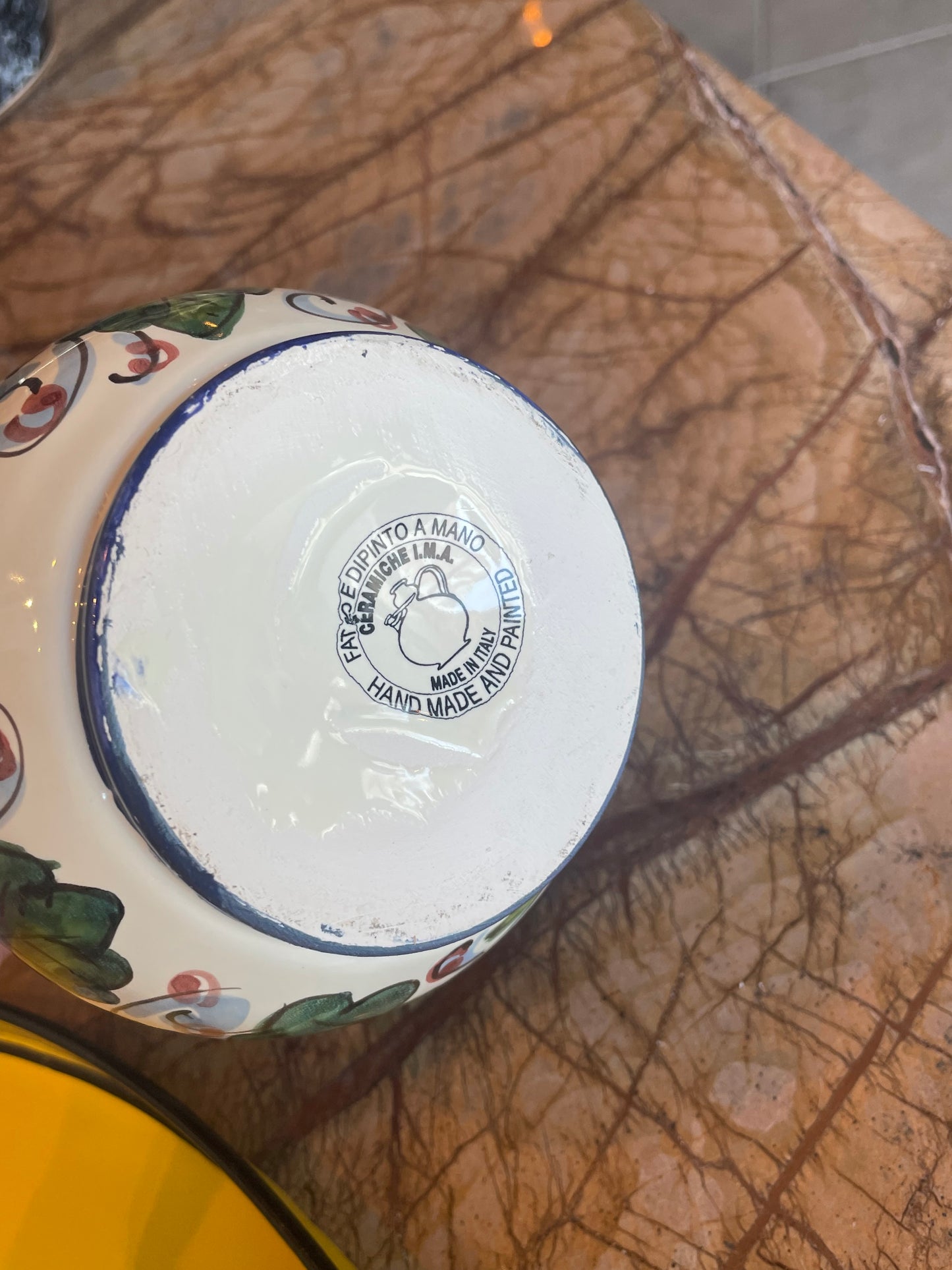 Lille Toscana kande - Blommer - Italiensk porcelæn