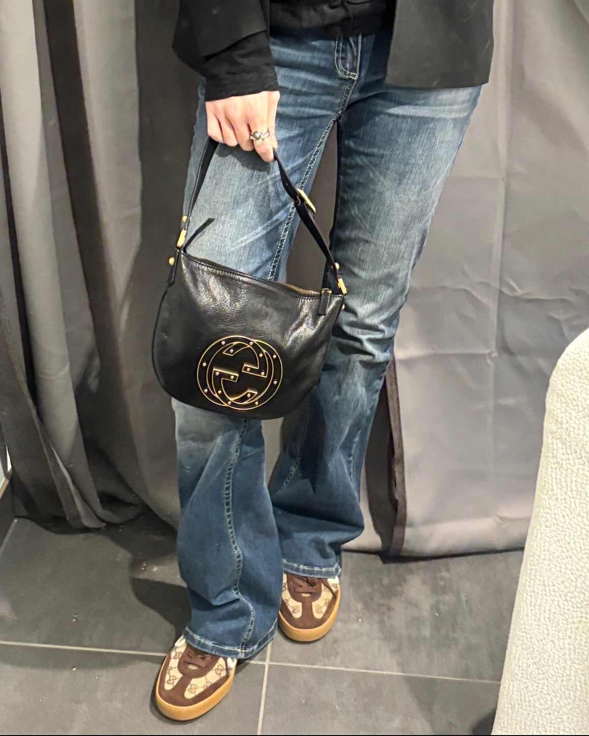 Gucci Blondie Bag - Black Leather & Hold Hardware