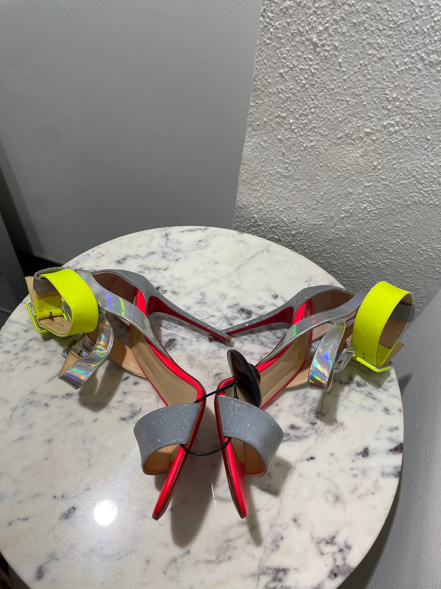 Turn Heads: Christian Louboutin Multipot 100 Sandals - 38
