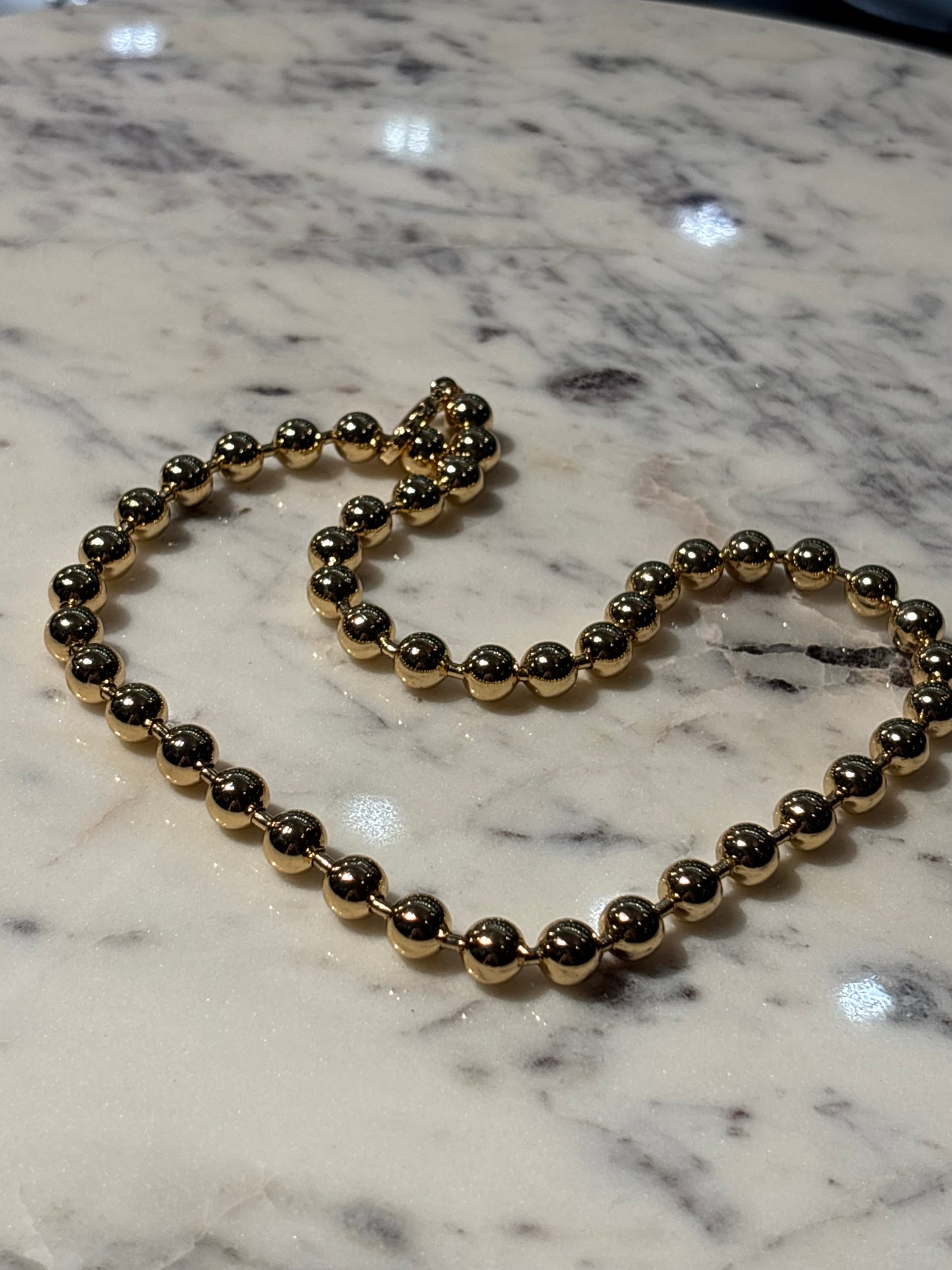 Pilgrim - Necklace - Large gold beads - Medinas Wardrobe