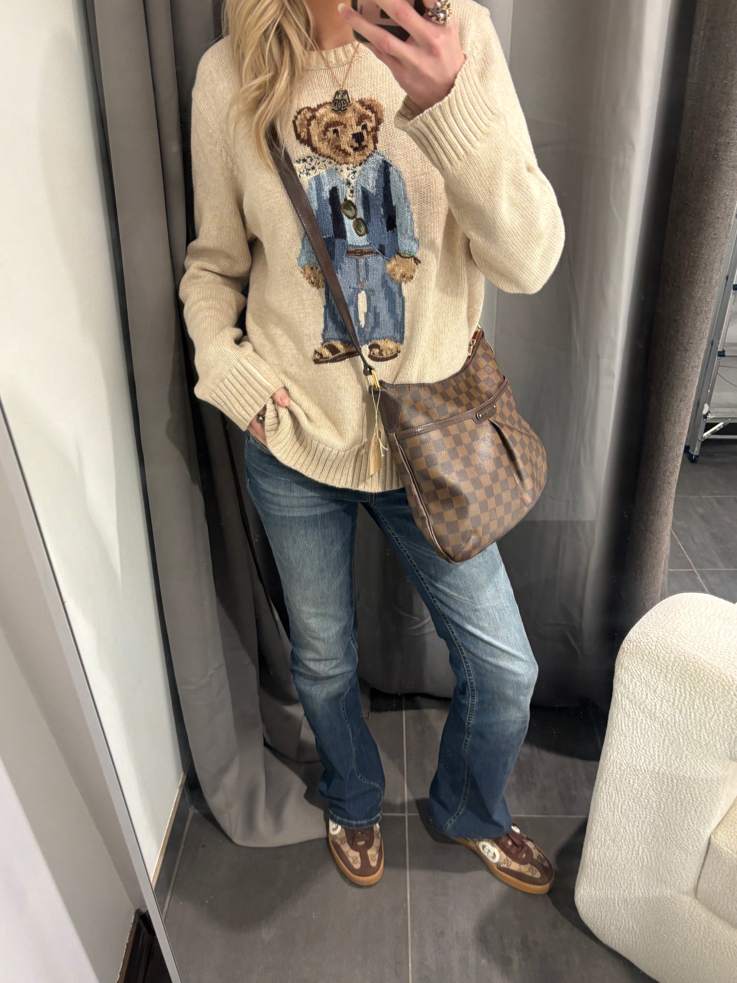 Louis Vuitton Bloomsbury PM Bag – Damier Ebene Logo Canvas