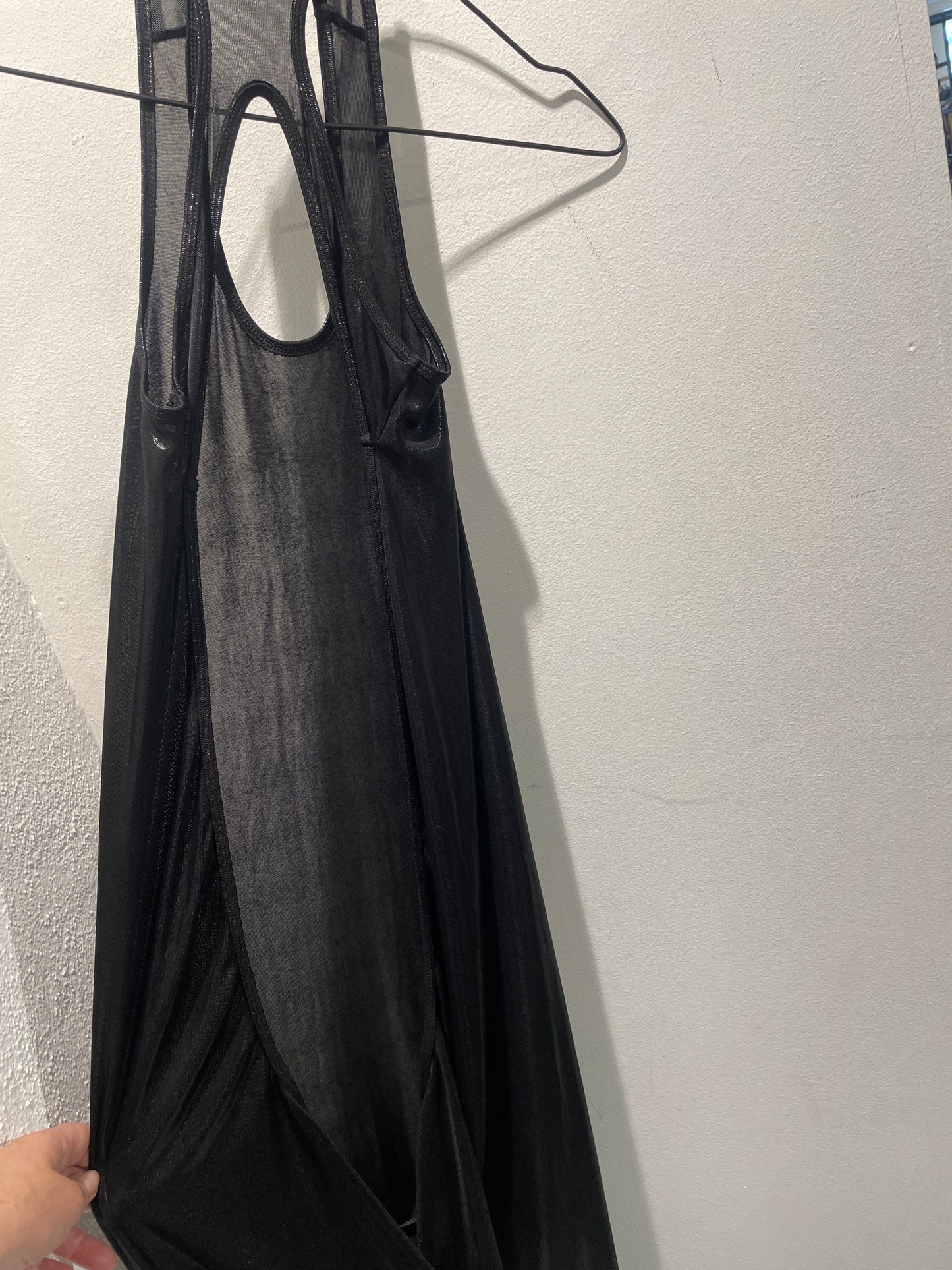 Haider Ackermann - Long black dress - deep open back - extra wide at bottom - XS/S - Medinas Wardrobe