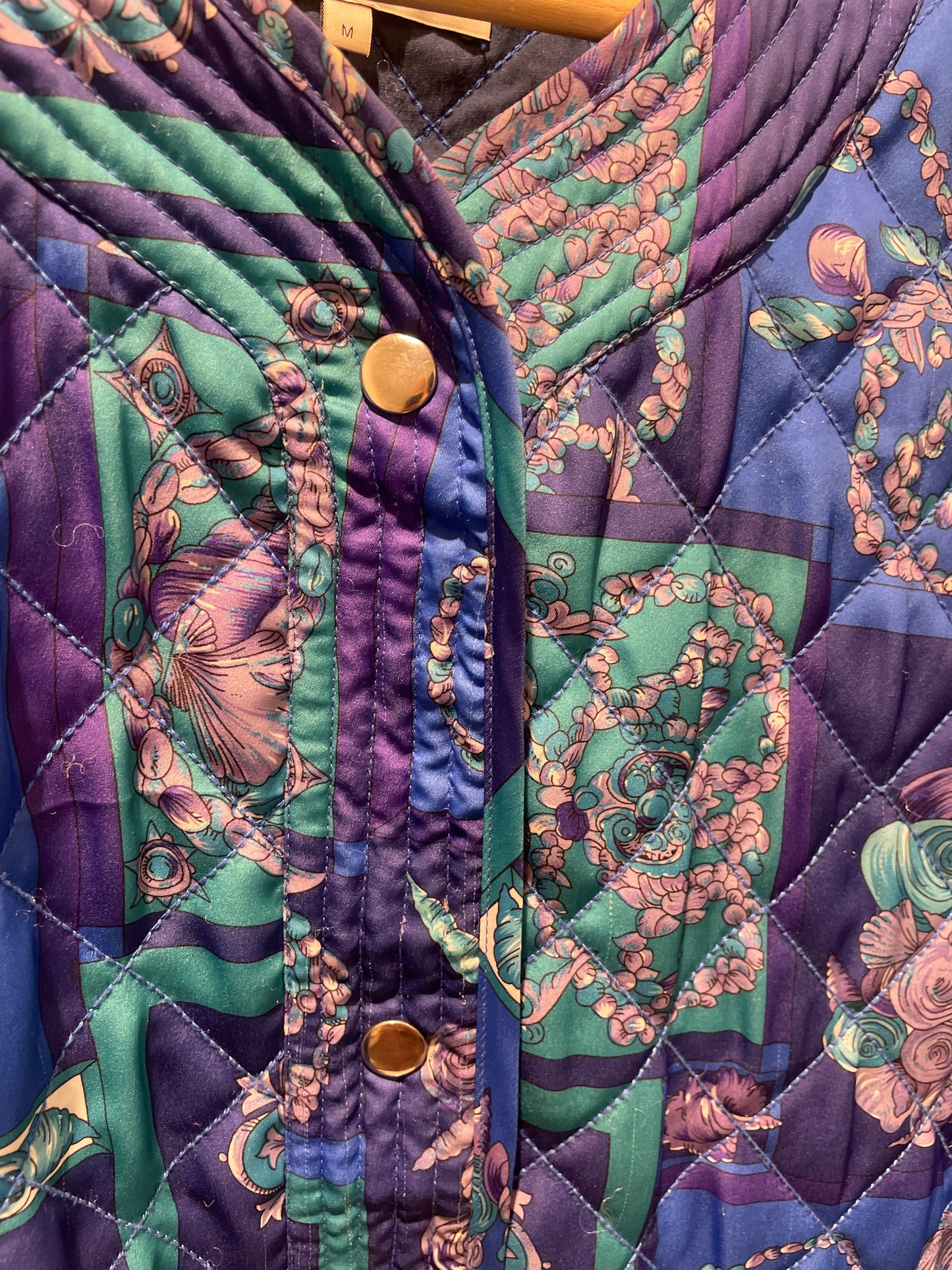 Lolly’s Laundry - quilted jacket - oversized - blue