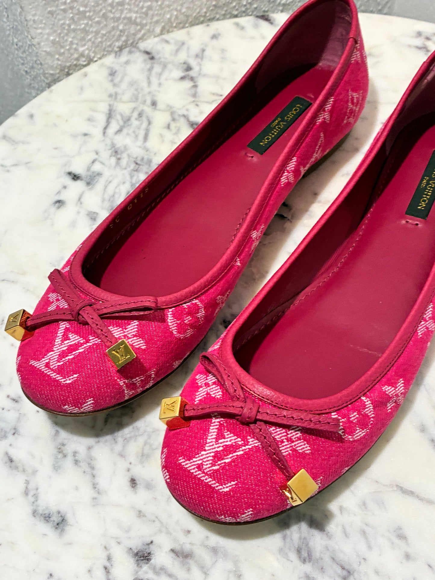 Louis Vuitton Ballerinas - Rare Monogram Denim in Pink - EU 38 (37,5-38)