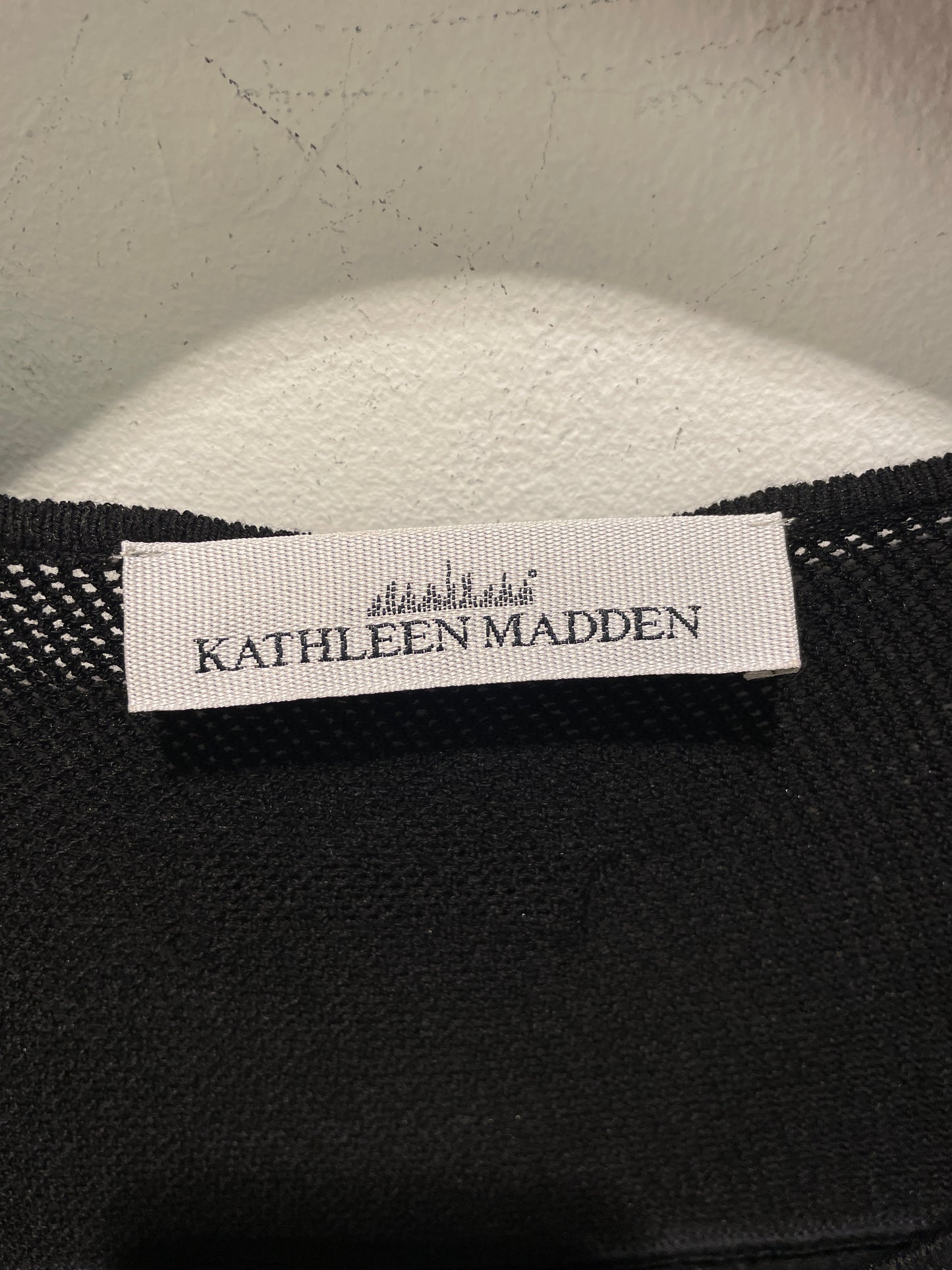 Kathleen Madden – Exclusive Black Knit Dress with Sheer Details - (Size L)