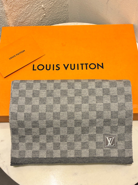 Louis Vuitton Scarf - Grey Damier Print
