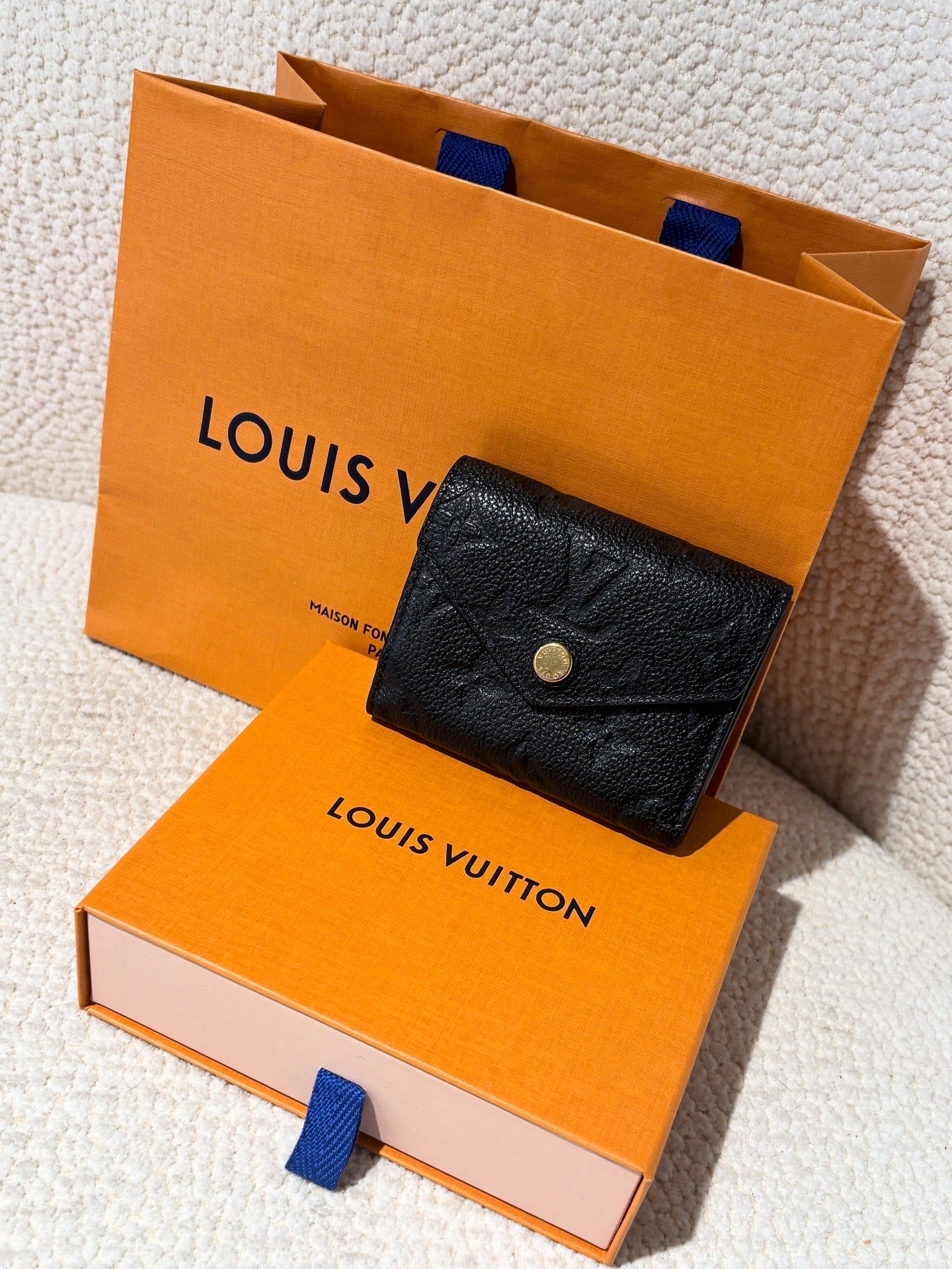 Louis Vuitton Small Wallet - Monogram Empreinte Leather in Black