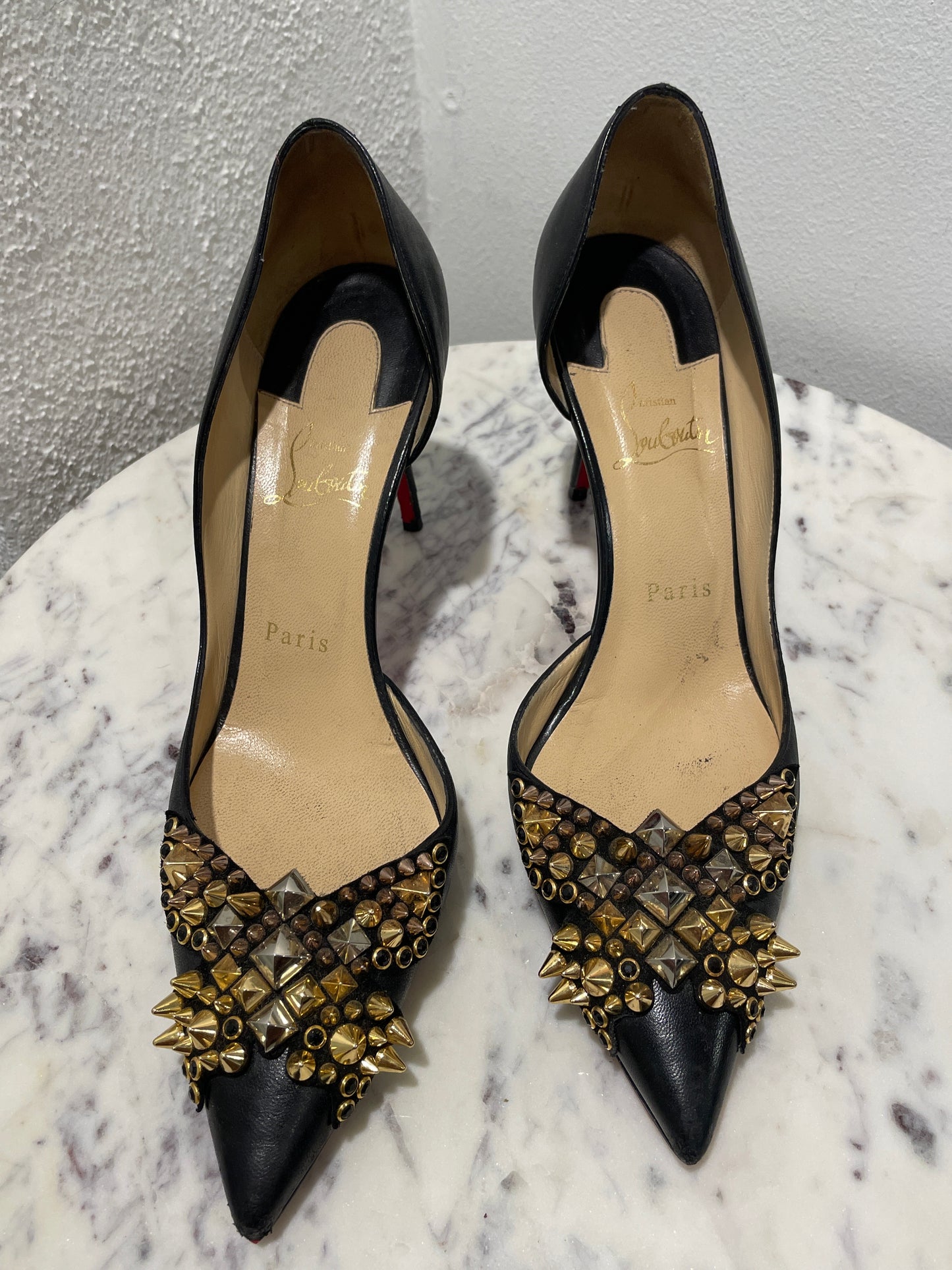Christian Louboutin Farfaclou Half d’Orsay Pumps - 38,5