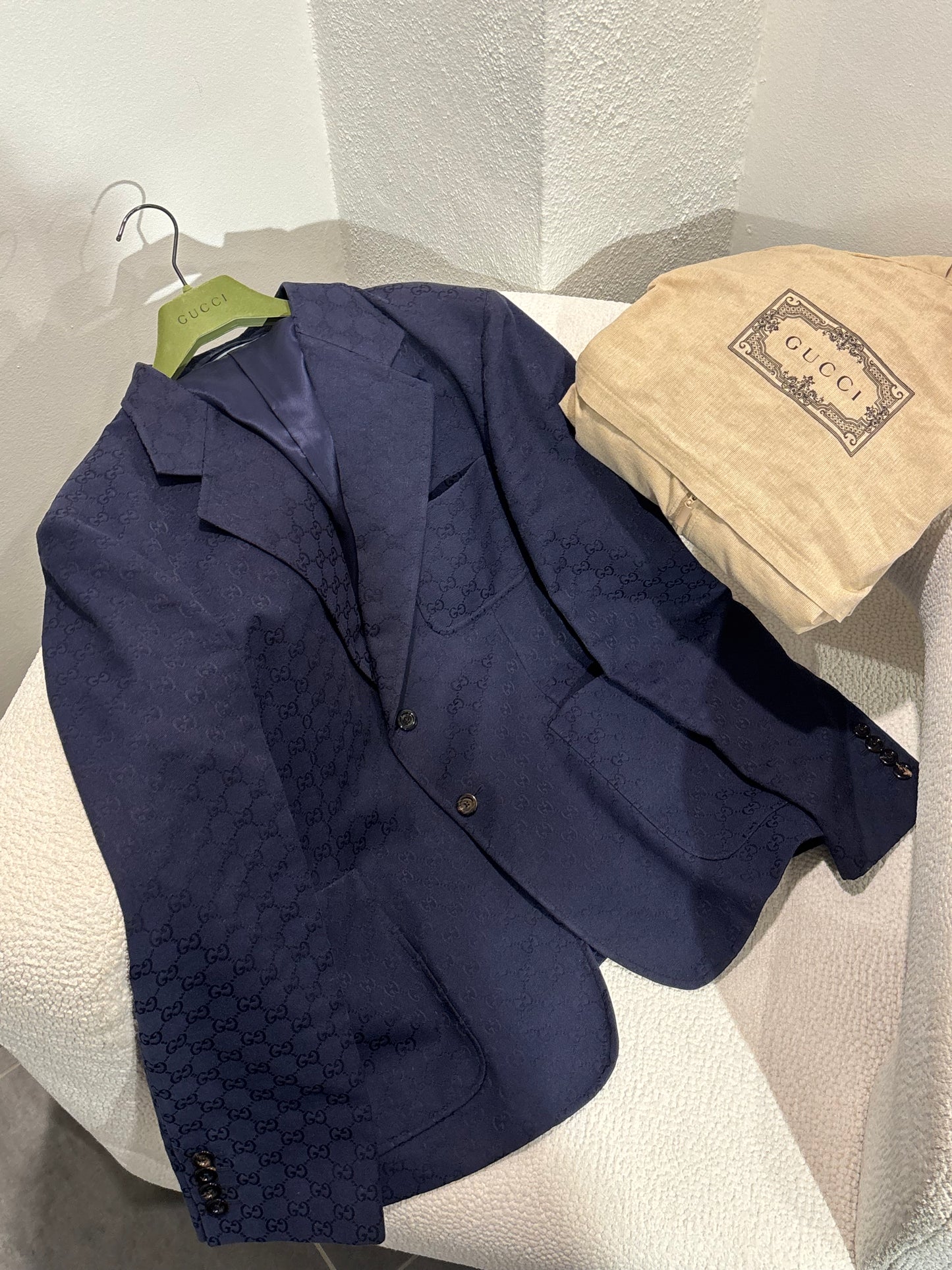 Gucci Blazer - Navy Monogram 2025 - Size 56 (L/XL)