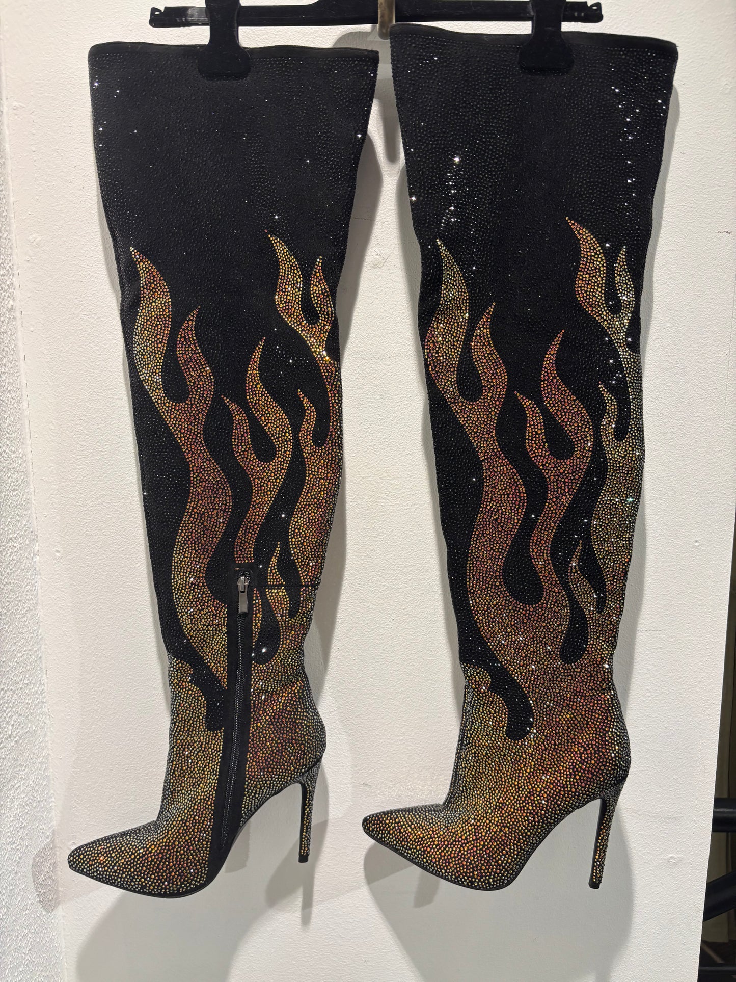 Azaleas Wang - Over the knee - Bling of fire boots - 8,5 - Medinas Wardrobe