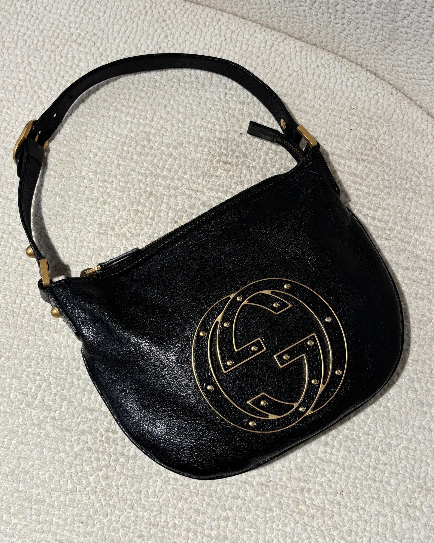 Gucci Blondie Bag - Black Leather & Hold Hardware